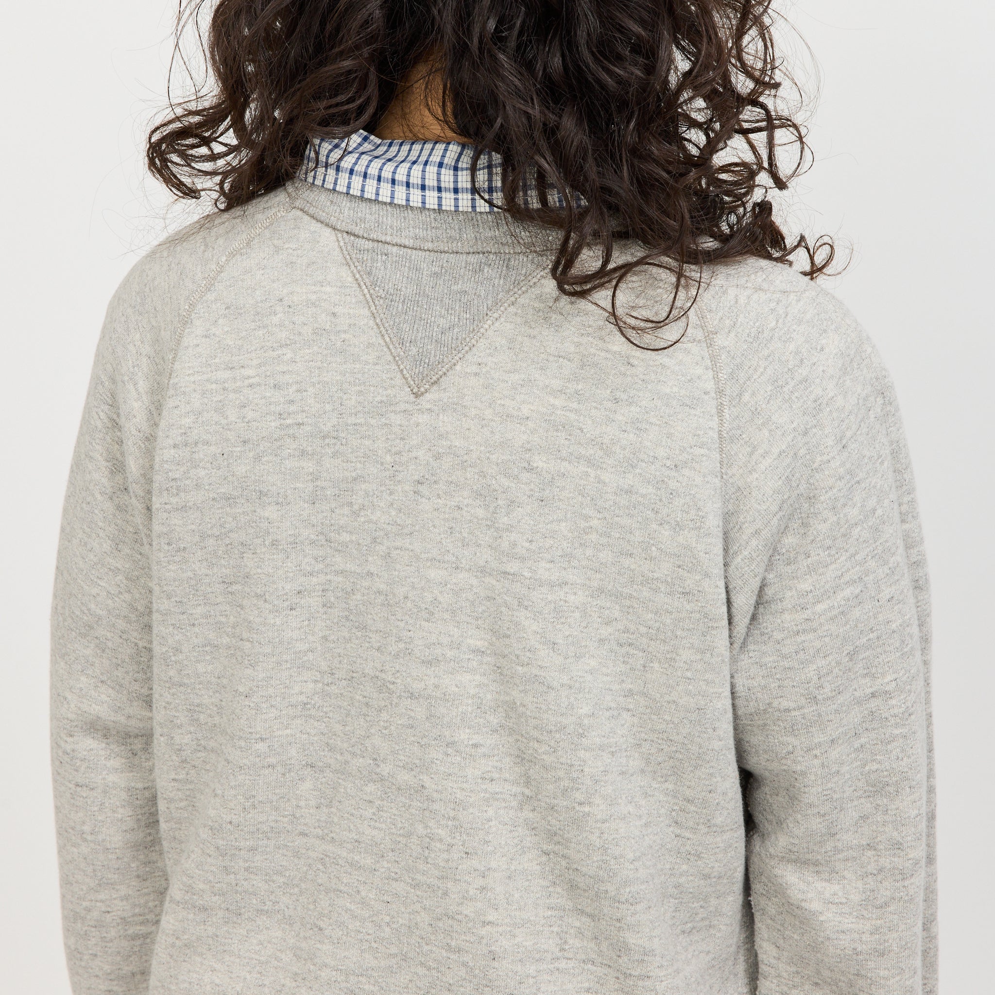Broad Rib Crewneck Sweater Grey - Image 6