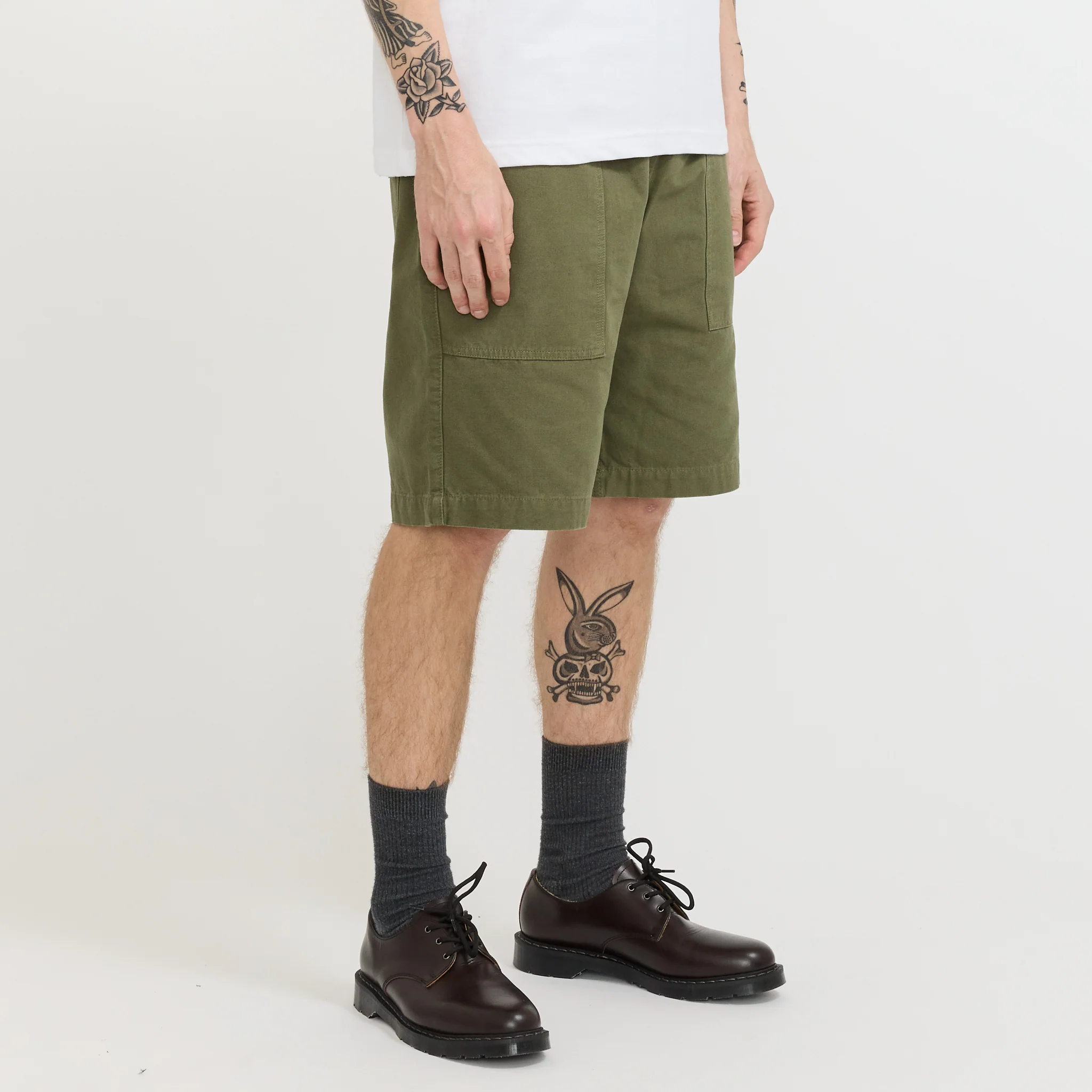Classic Chef Shorts Olive - Image 3