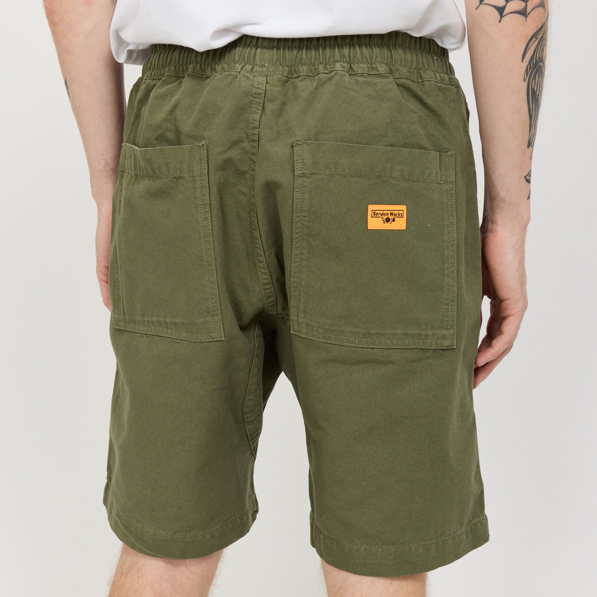 Classic Chef Shorts Olive - Image 6