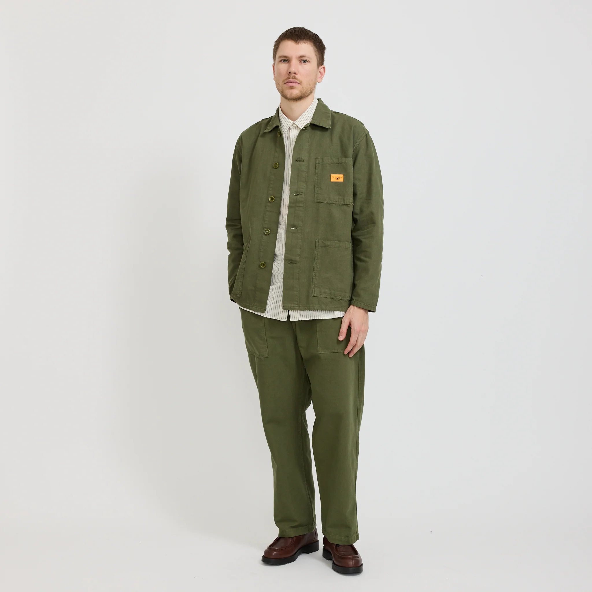 Classic Chore Shirt Olive - Image 3