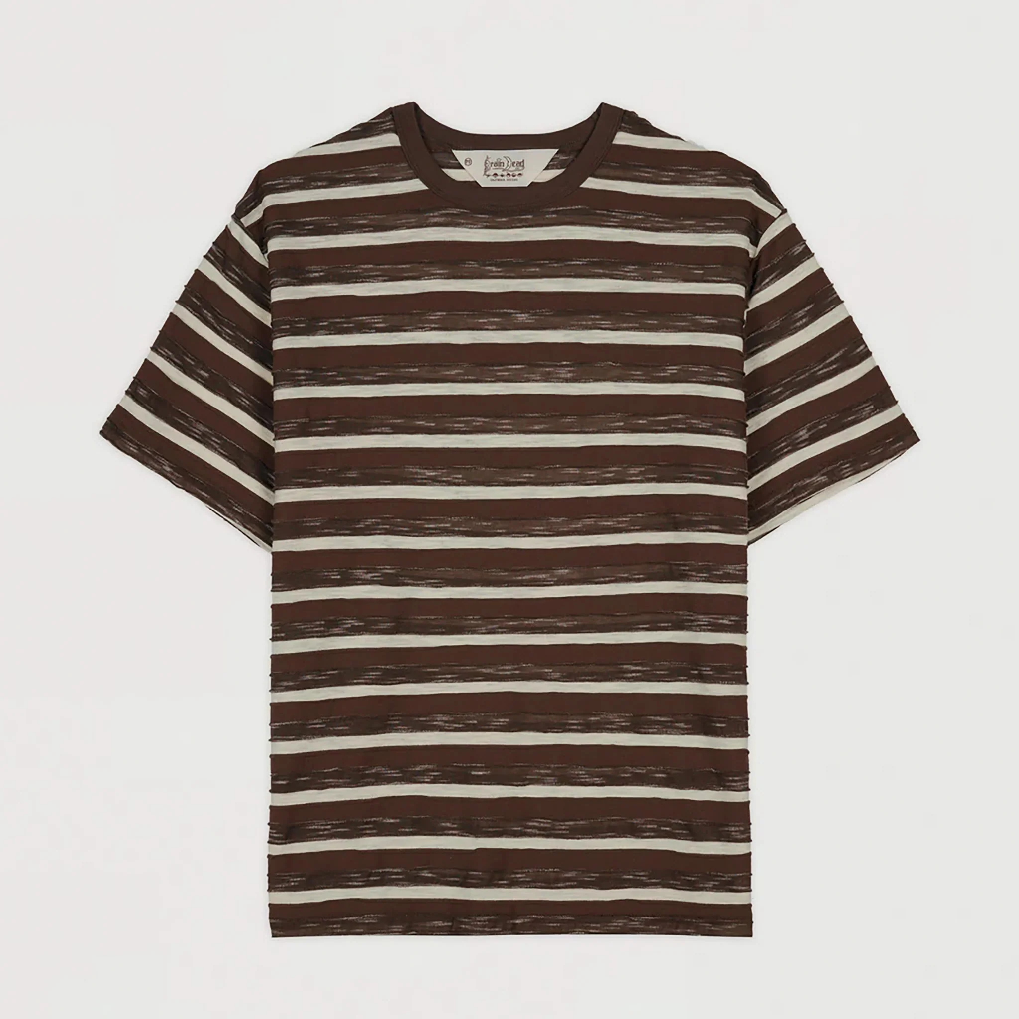 Casey Striped T-Shirt Coffee - Image 8