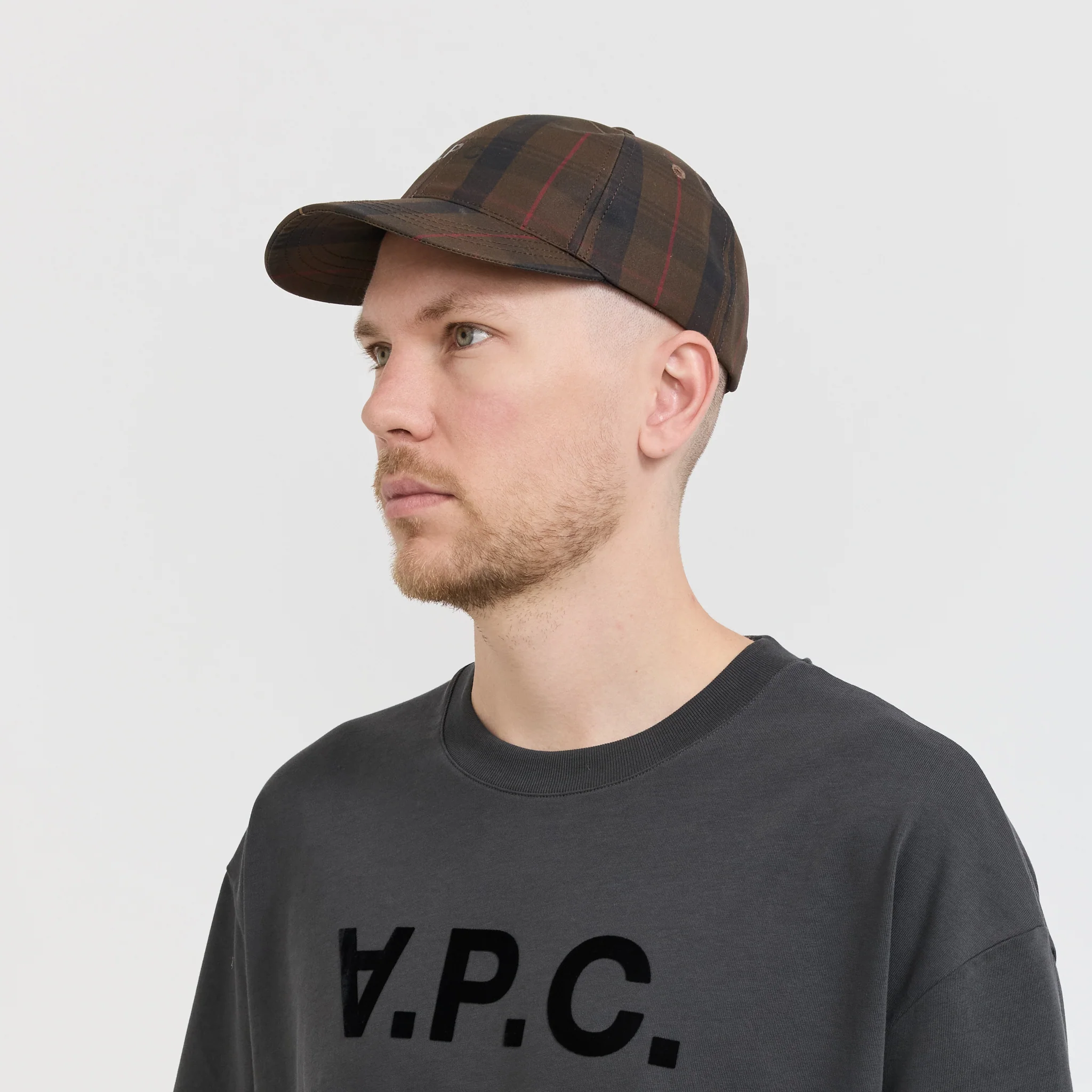 Charlie Cap Brown Check - Image 4