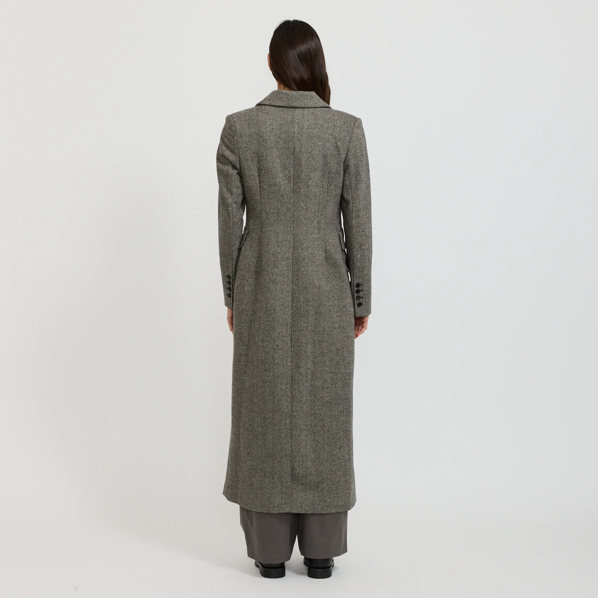 Charlie Coat Black/White - Image 3