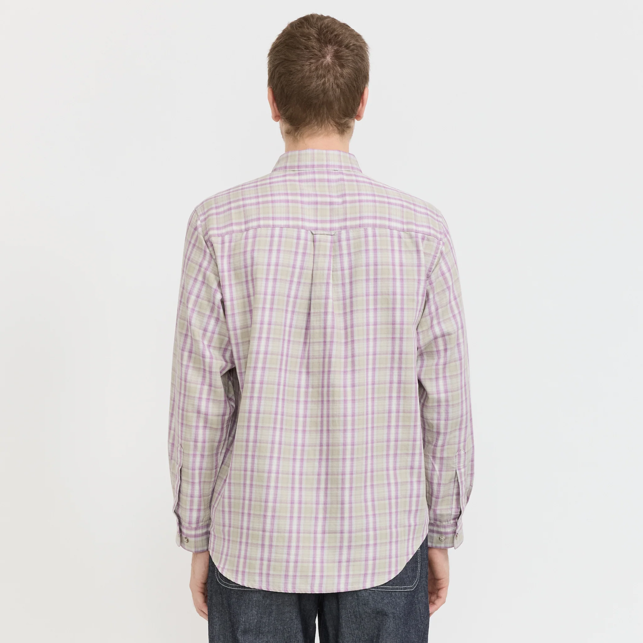 Checkered Ombre Shirt Purple - Image 5