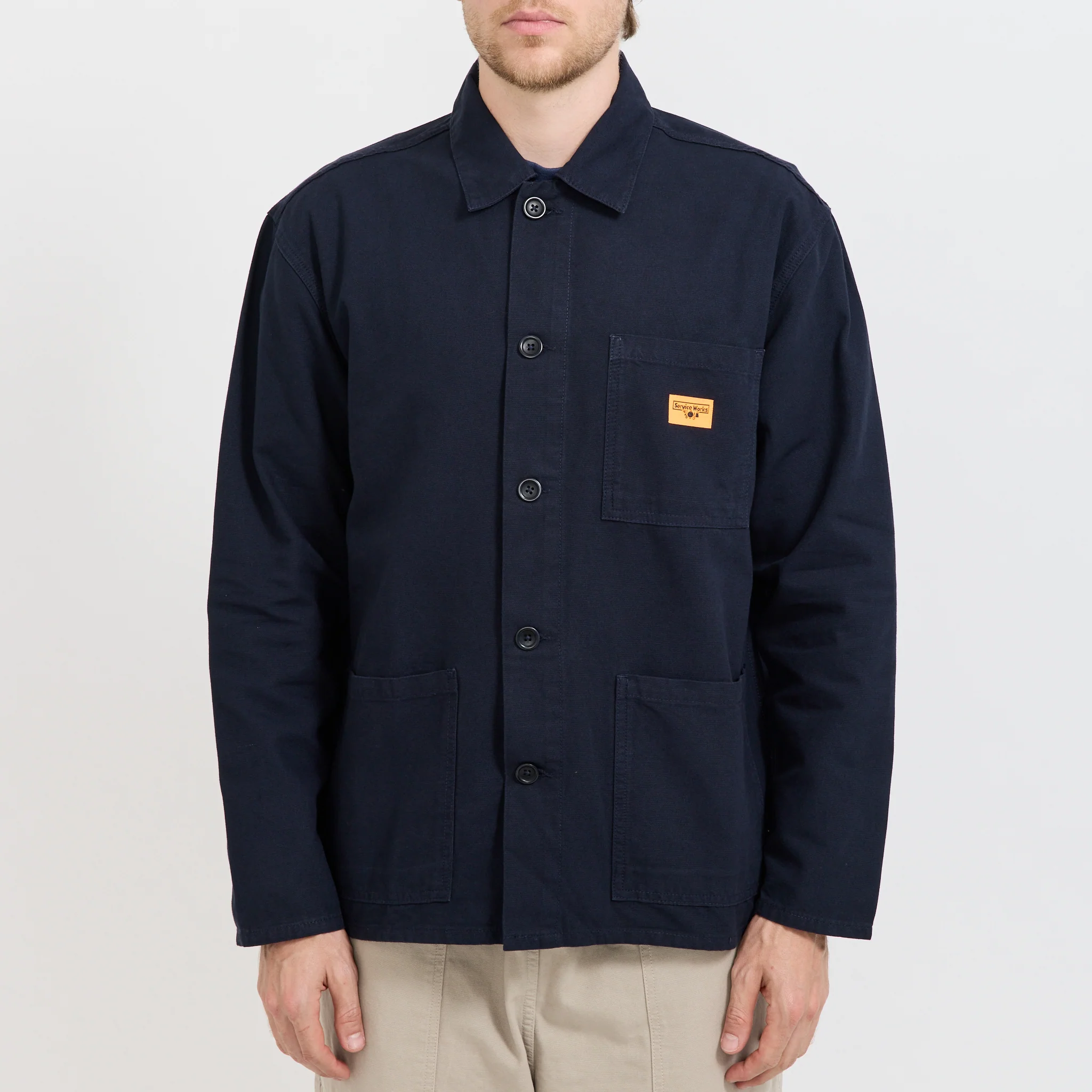 Classic Chore Shirt Dark Navy - Image 5