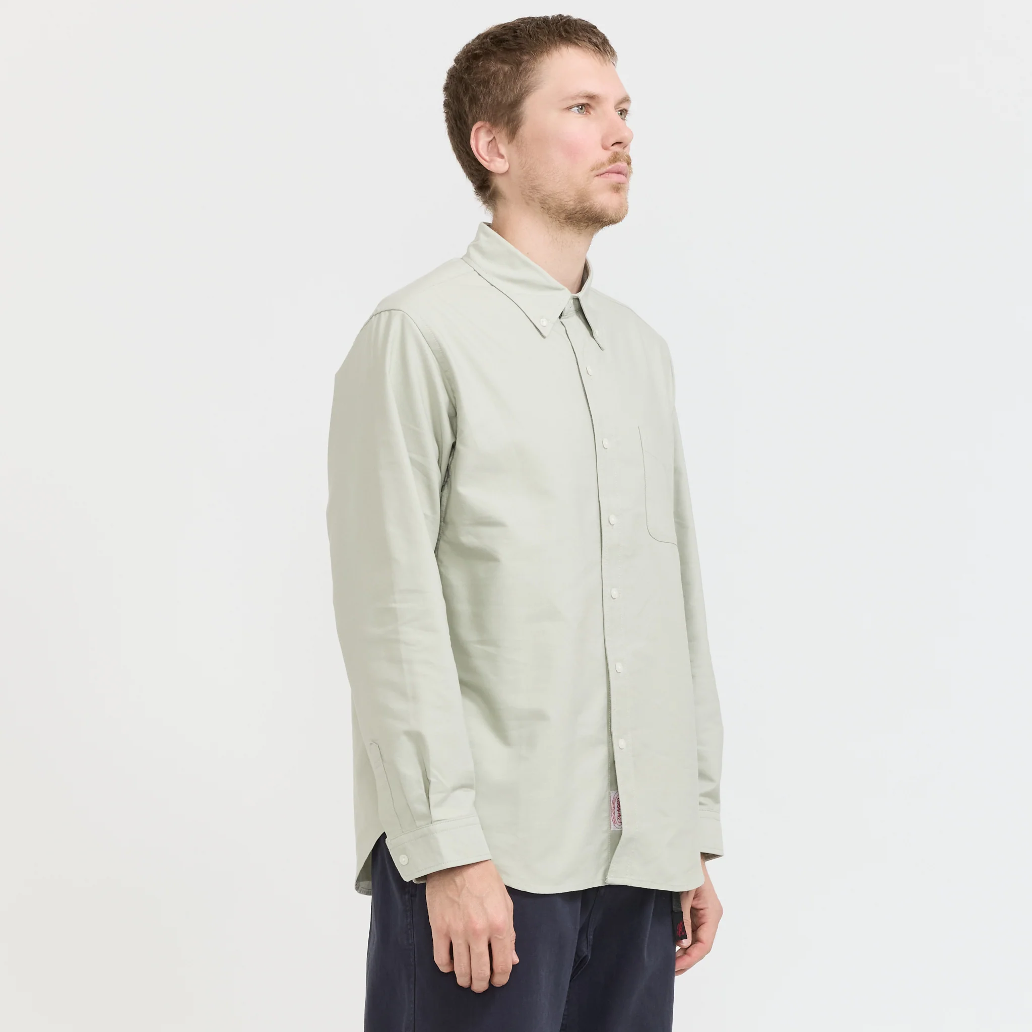 Classic Oxford Coolmax Shirt Lime Green - Image 3