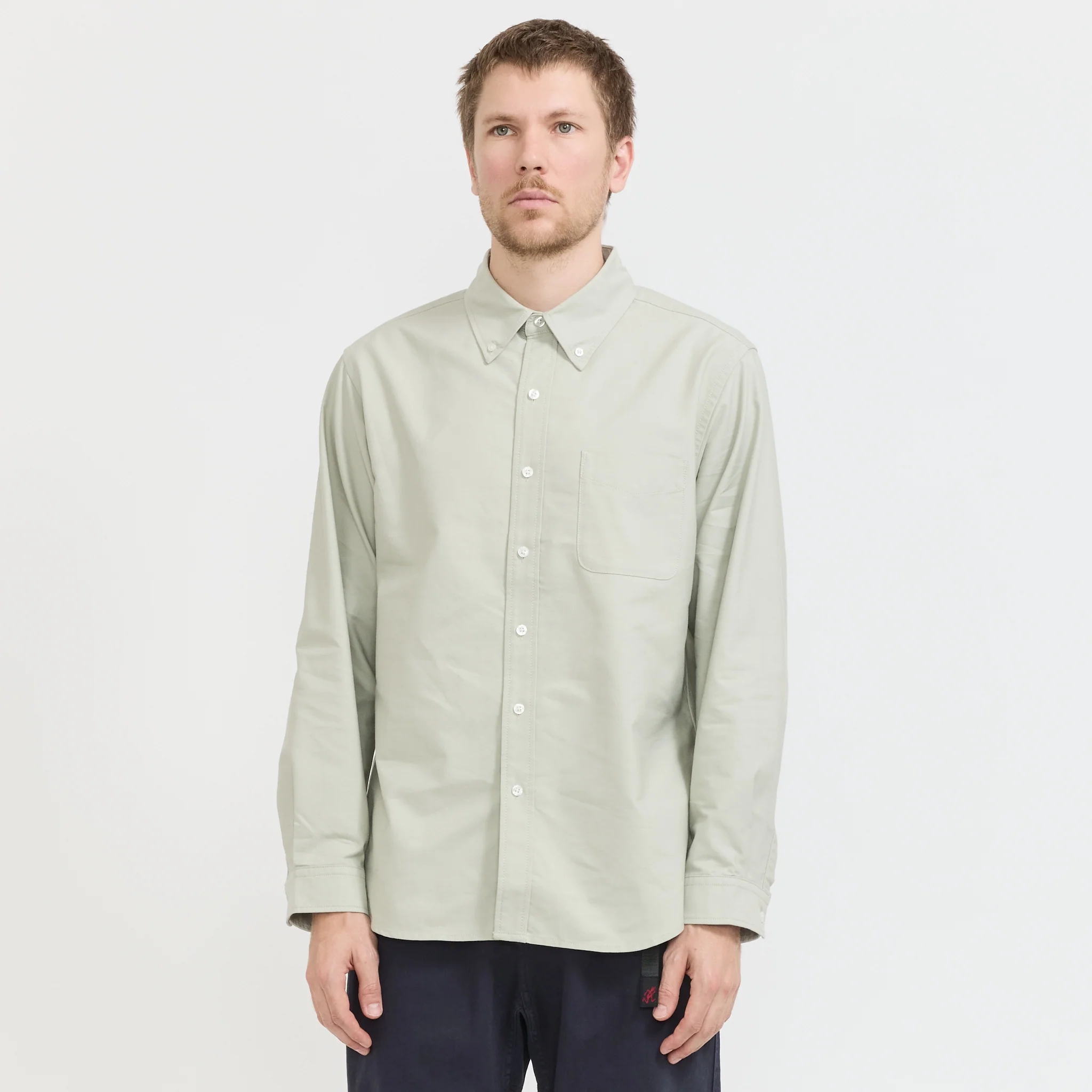 Classic Oxford Coolmax Shirt Lime Green - Image 7
