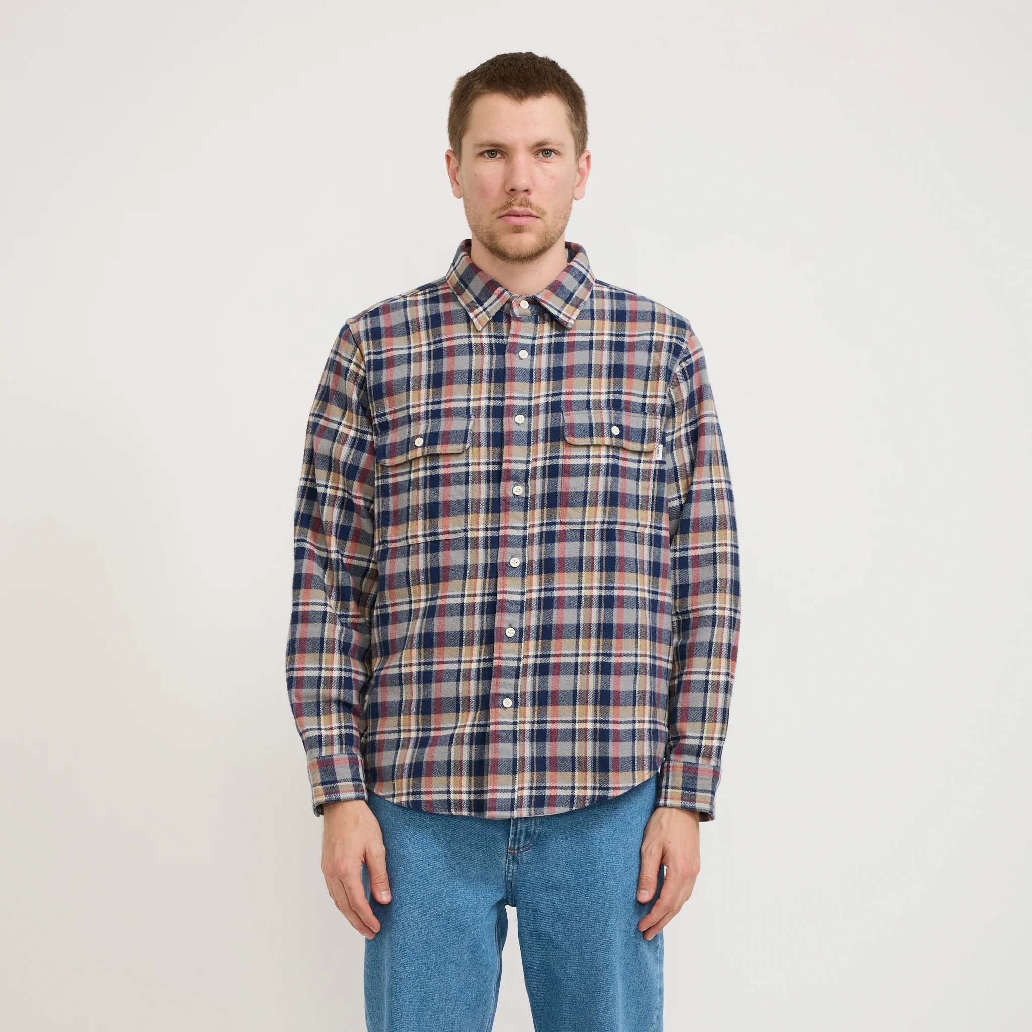 Classic Plaid Workshirt Green Check - Image 5