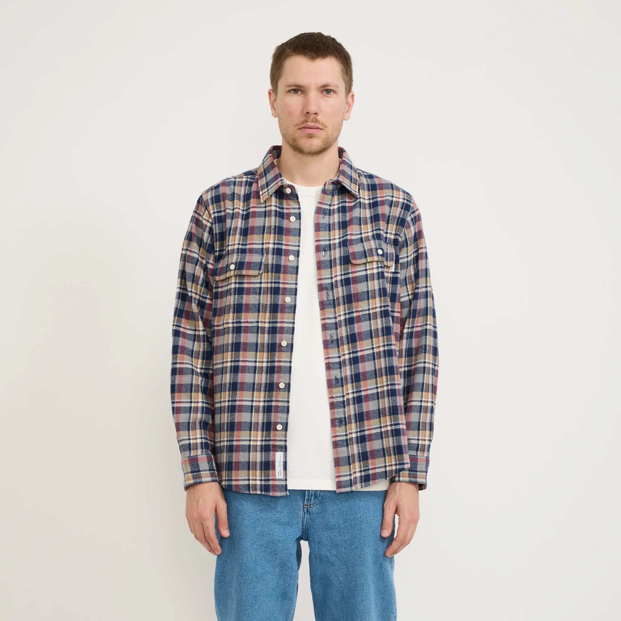 Classic Plaid Workshirt Green Check - Image 7