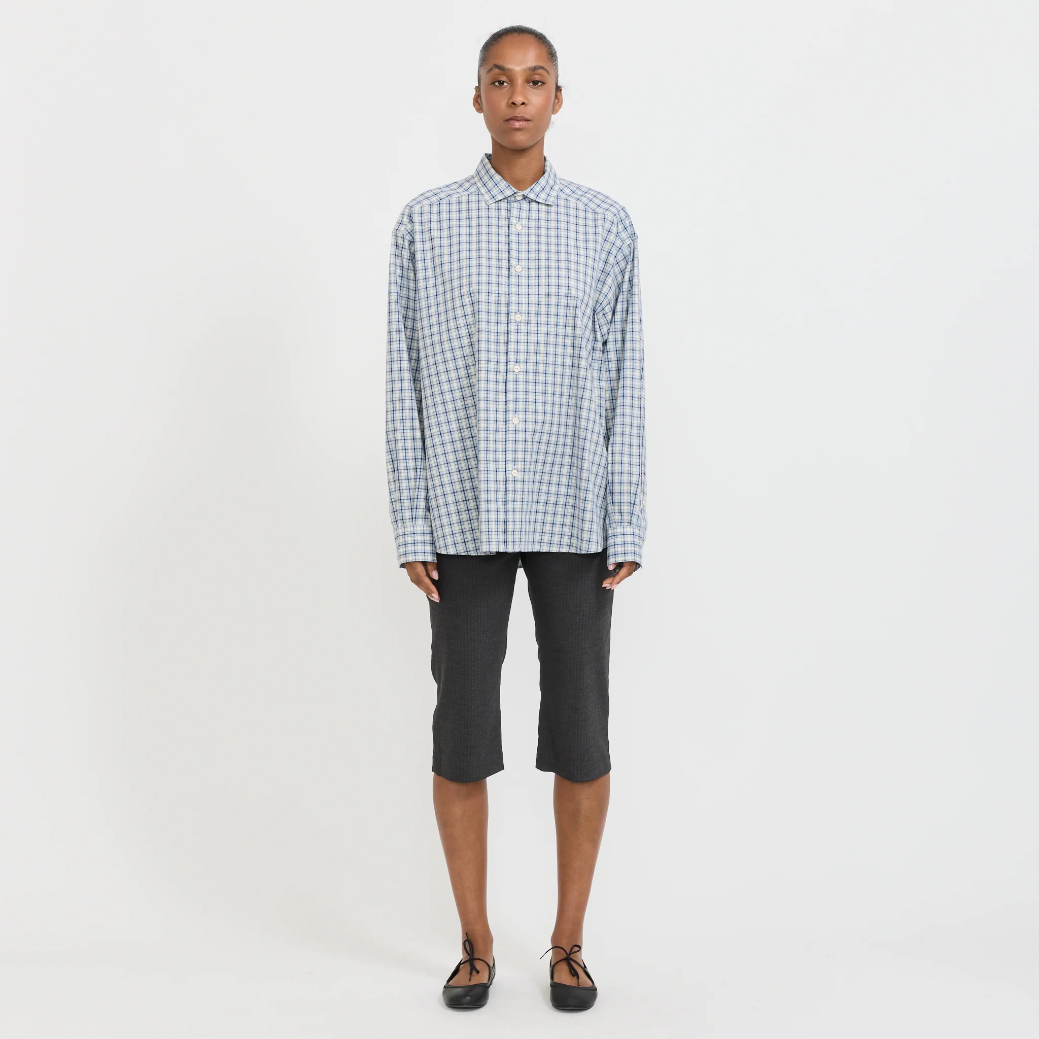 Claude Shirt Blue Check - Image 6