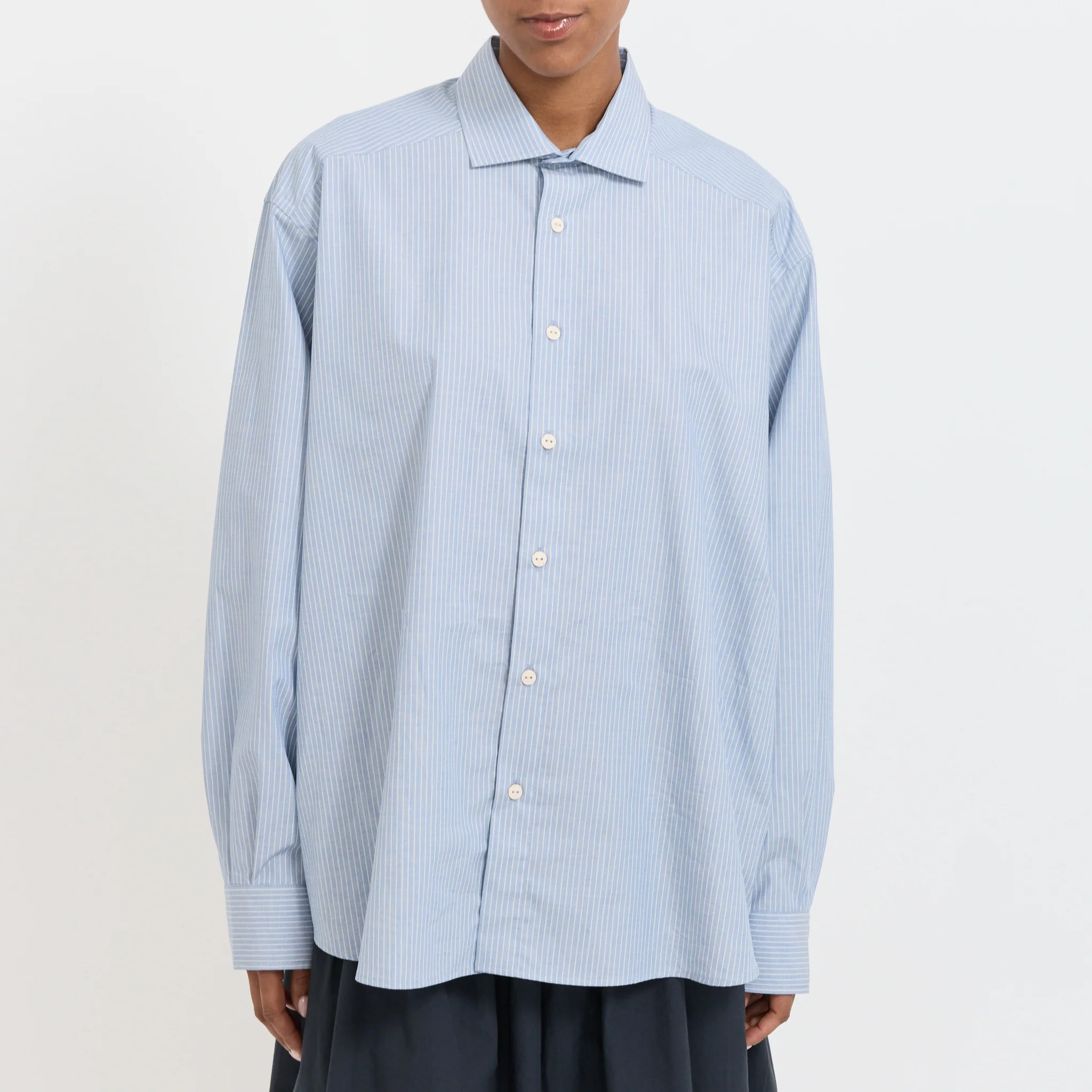 Claude Shirt Blue Stripe - Image 11
