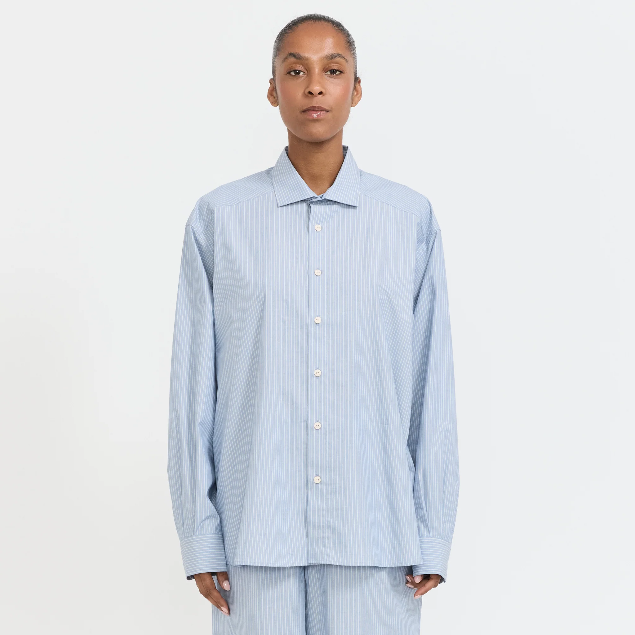 Claude Shirt Blue Stripe - Image 12