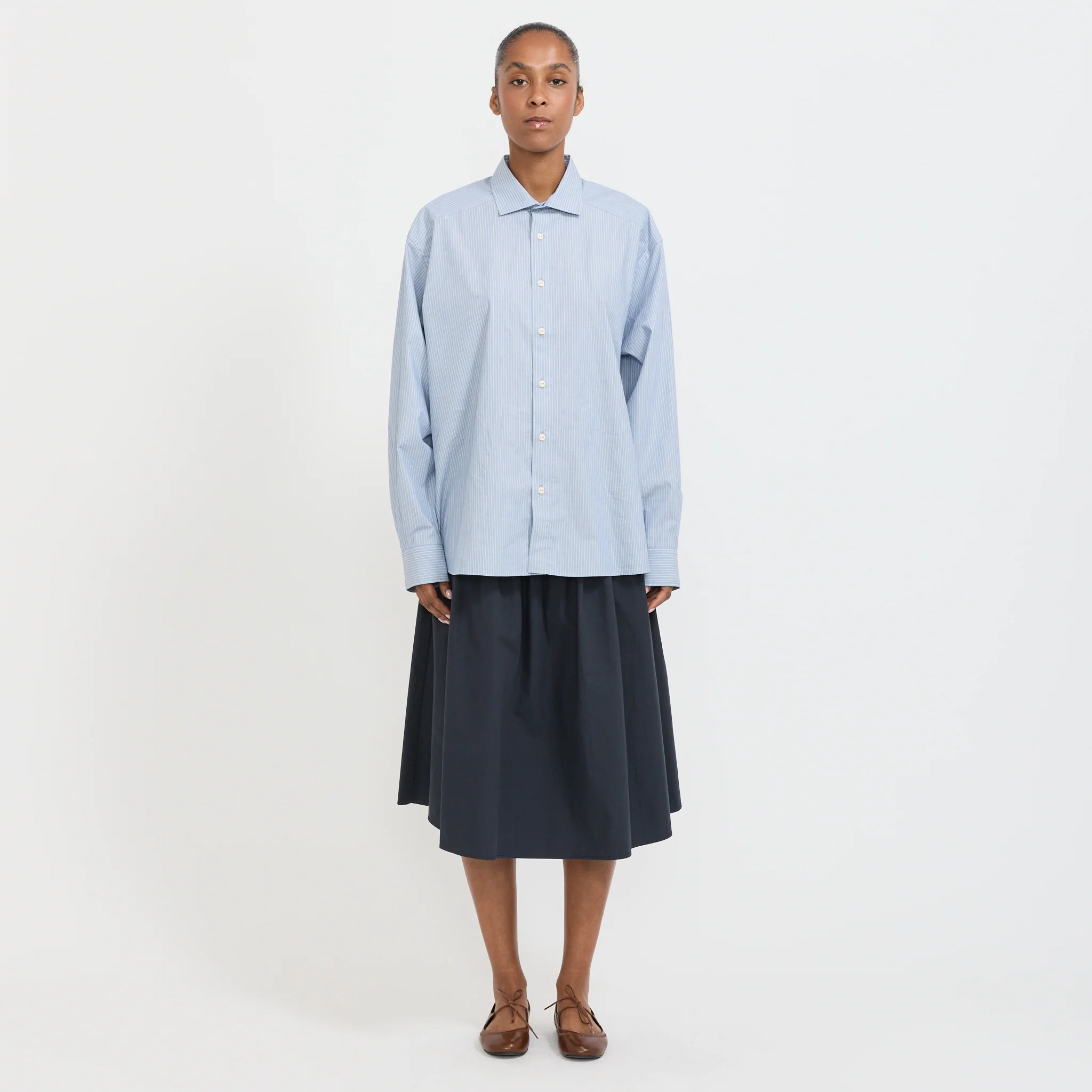 Claude Shirt Blue Stripe - Image 6