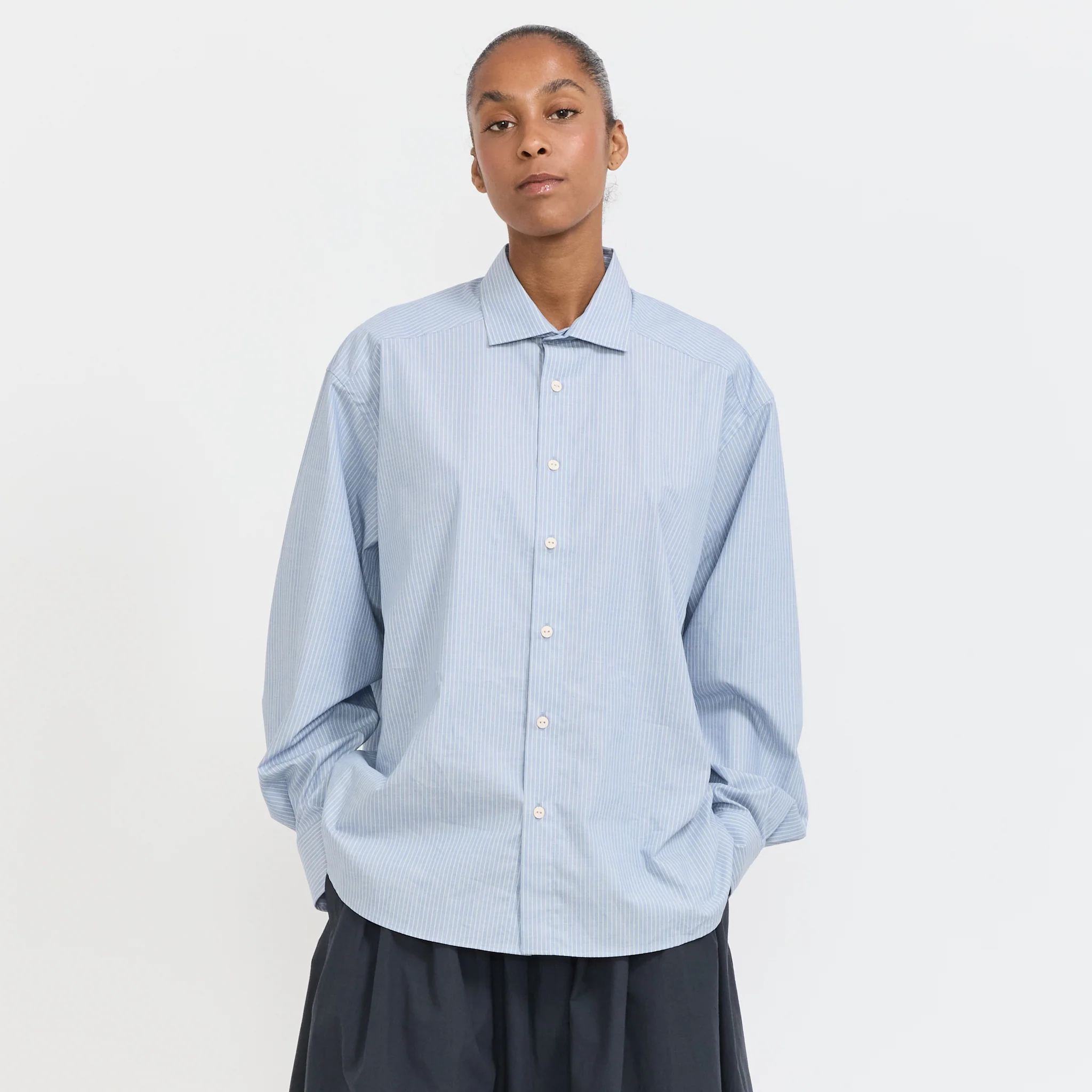 Claude Shirt Blue Stripe - Image 7