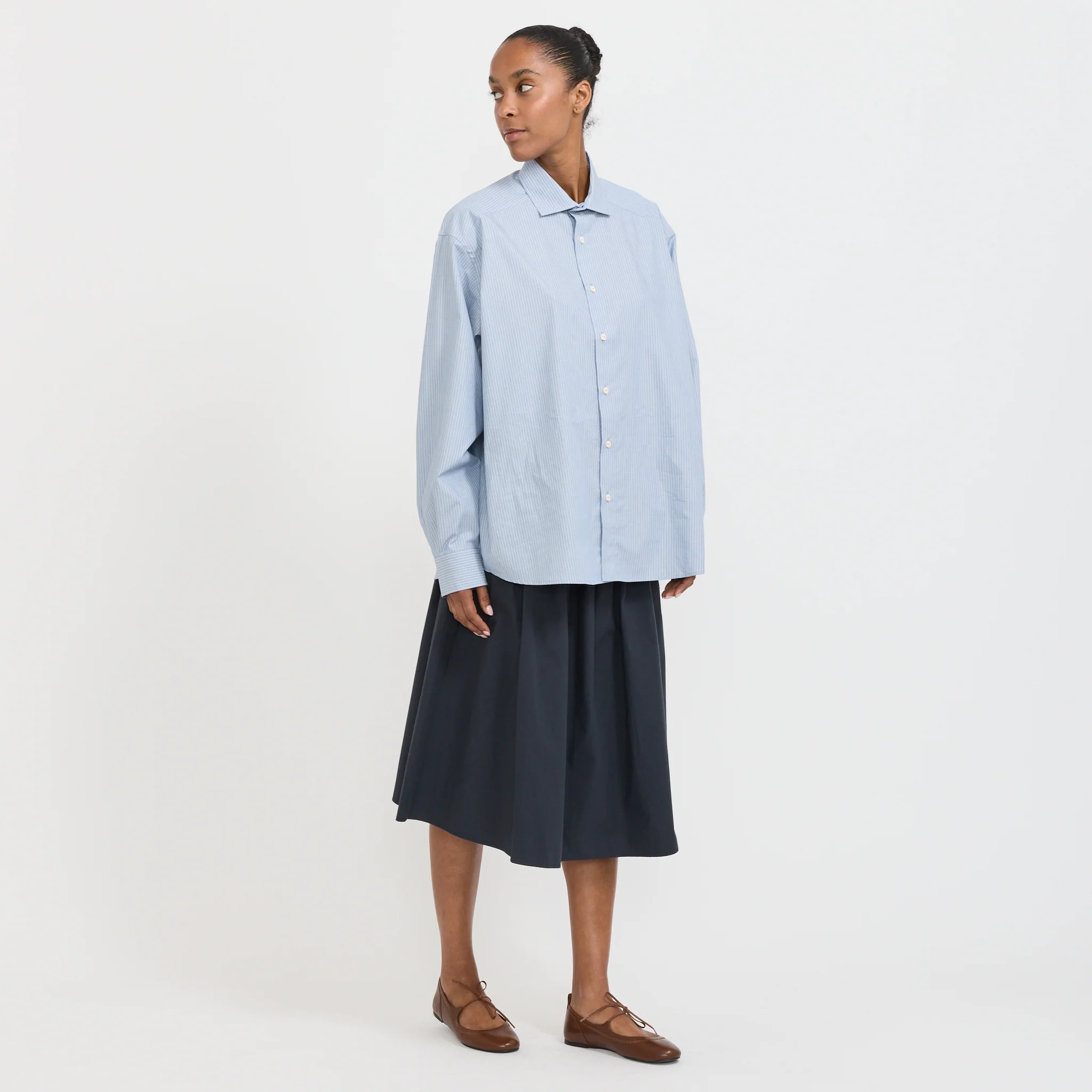 Claude Shirt Blue Stripe - Image 9