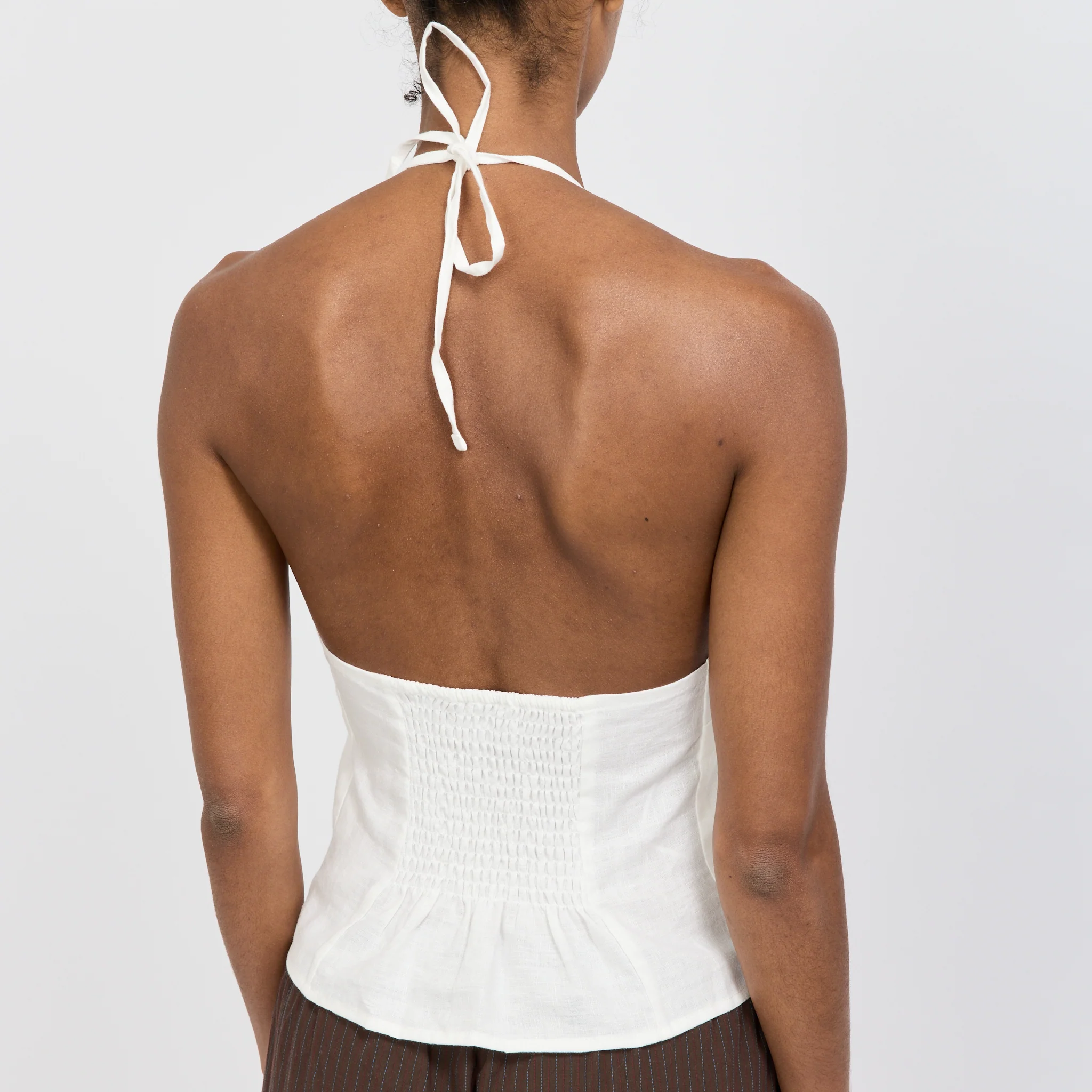 Close Halter Top White - Image 6