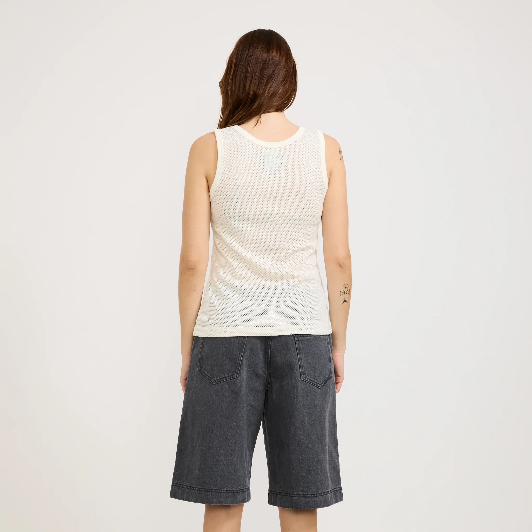 Close To The End Mesh T-Shirt Ecru - Image 4