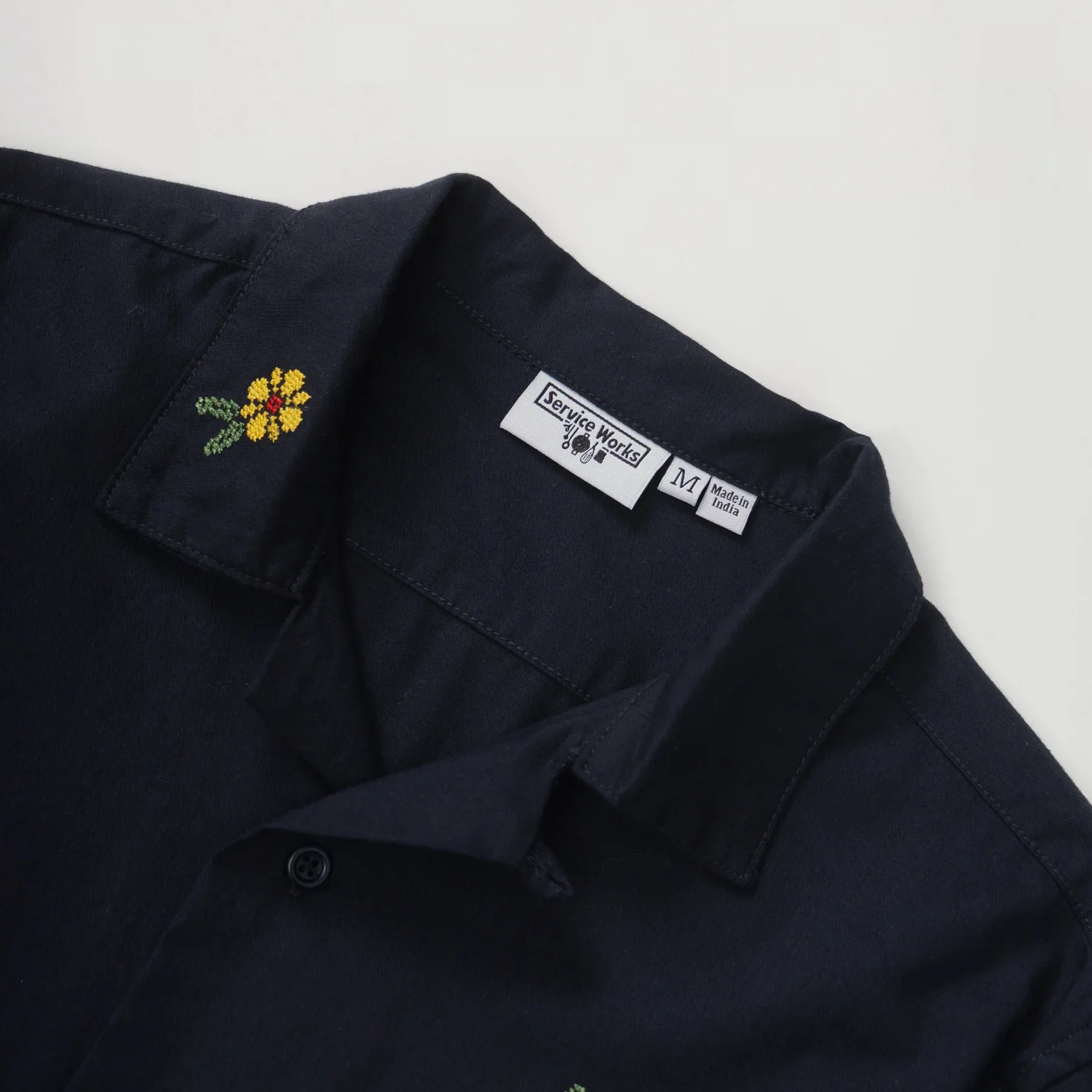 Cross Stitch Shirt Dark Navy - Image 2