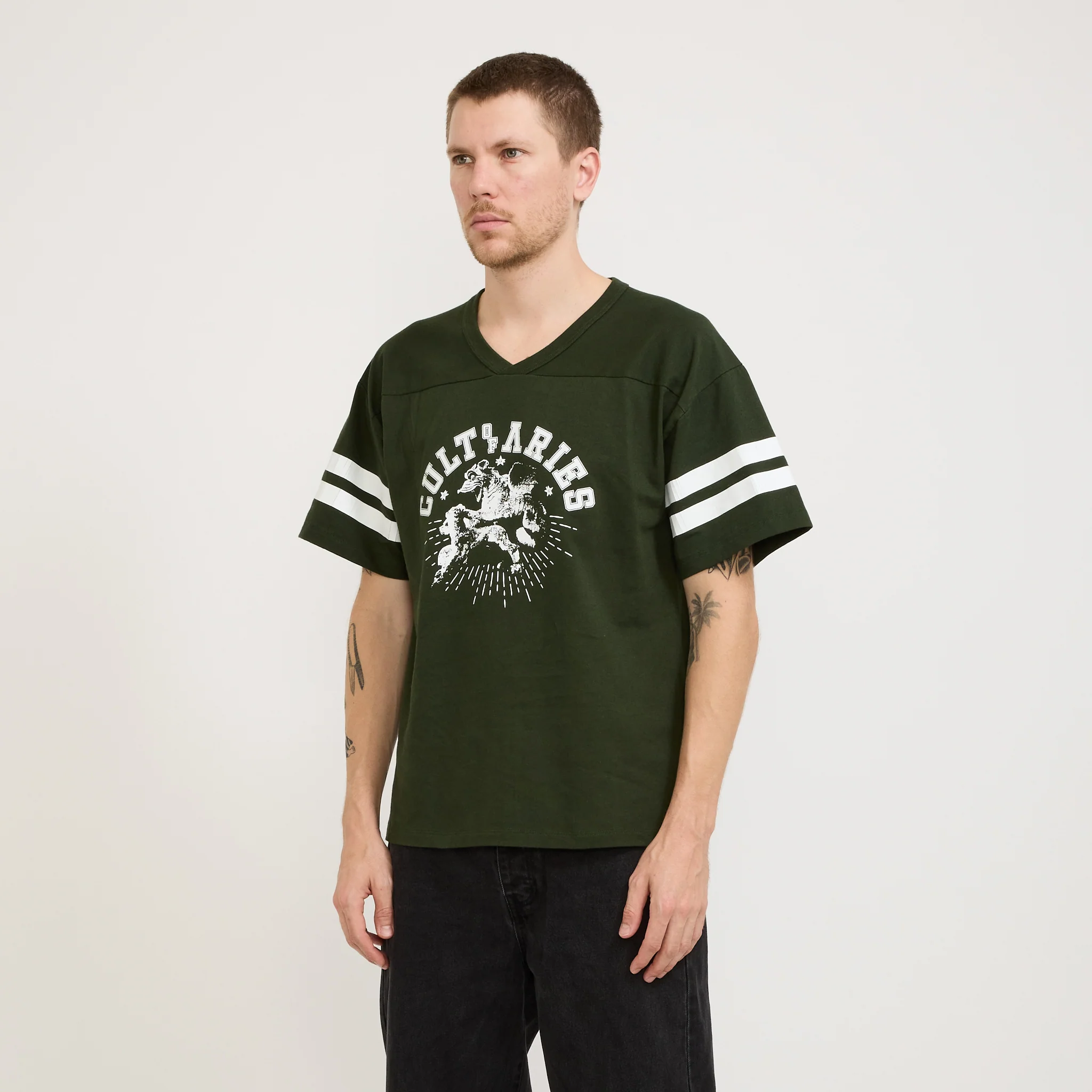 Cult Of Varsity SS Tee Forest Green - Image 5