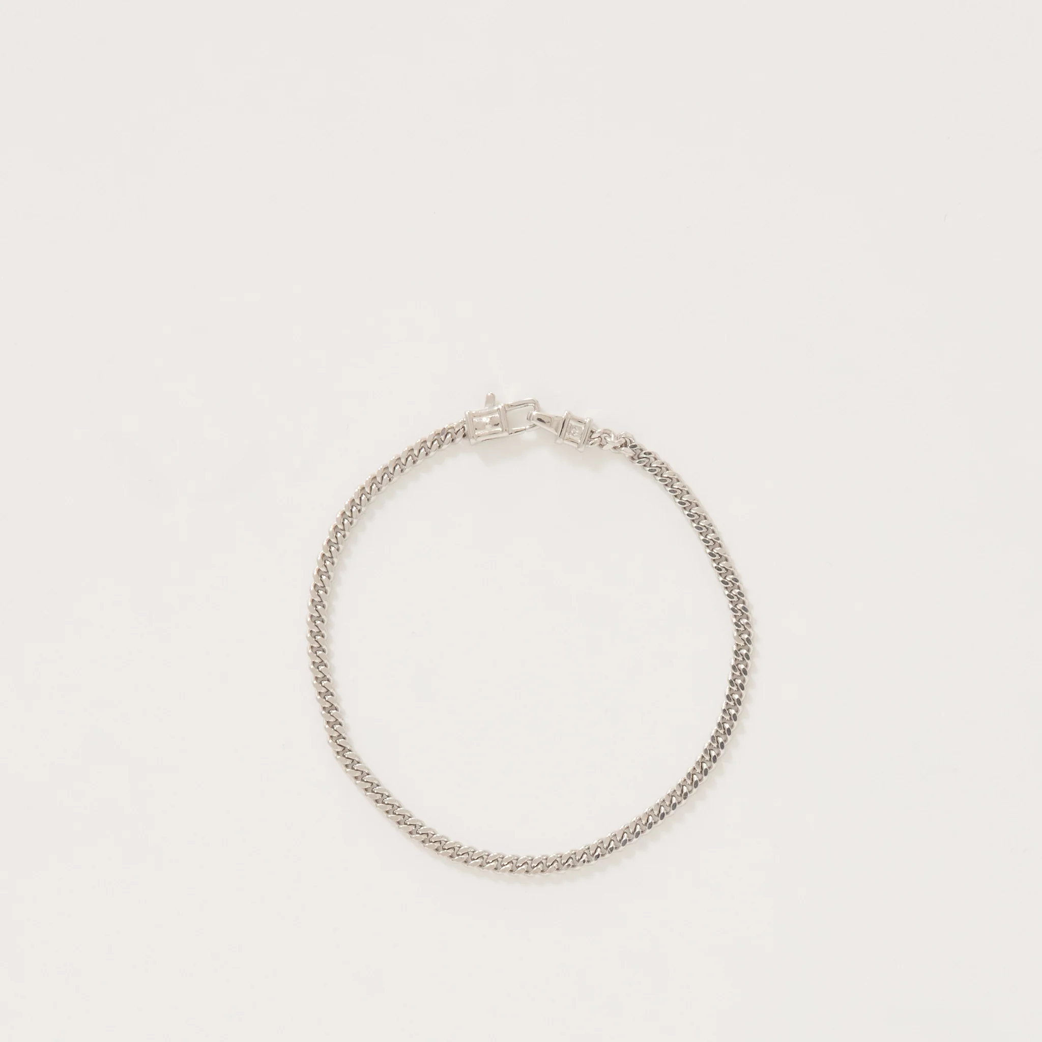 Curb Bracelet M Silver - Image 2