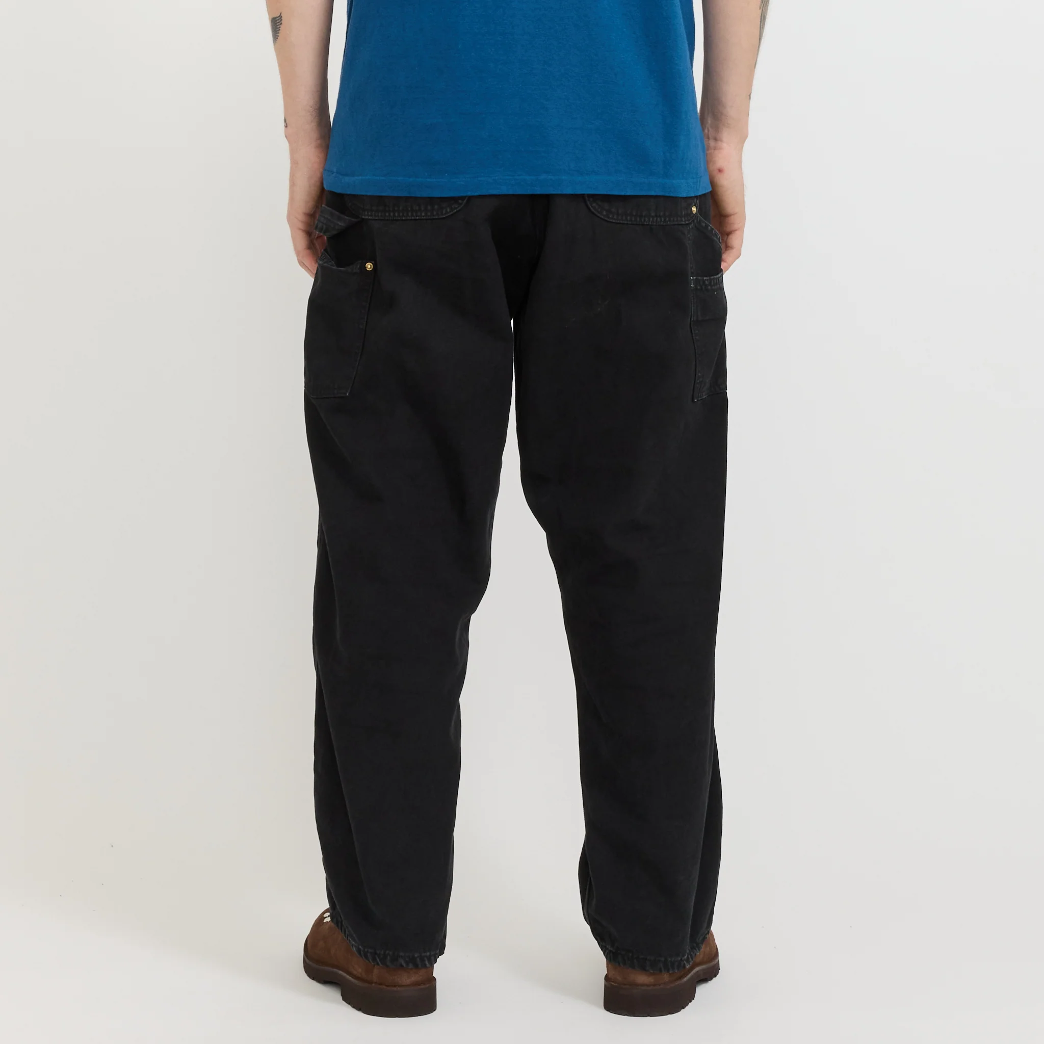 Dad's Fit Oxford Painter Pants Black - Image 4