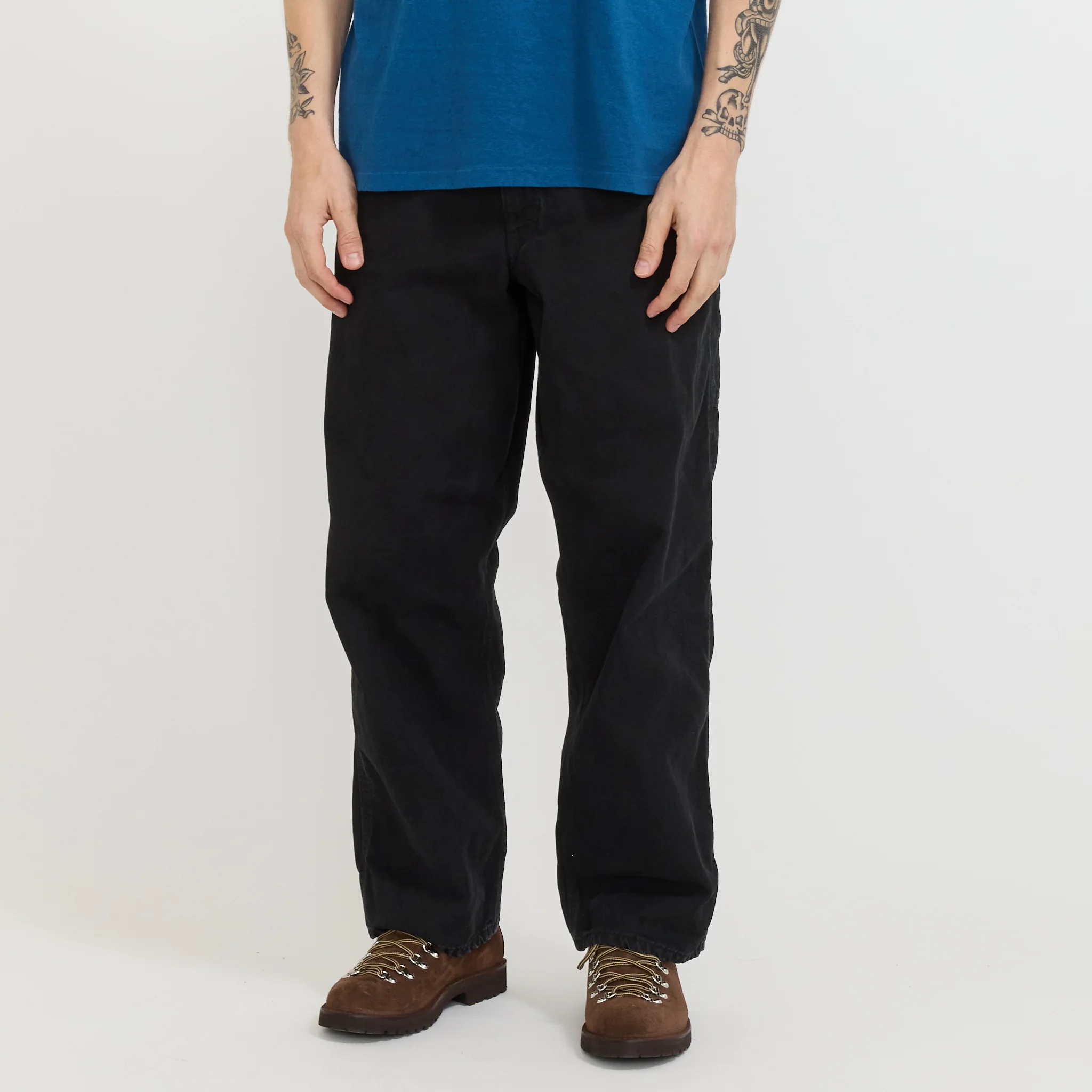 Dad's Fit Oxford Painter Pants Black - Image 9