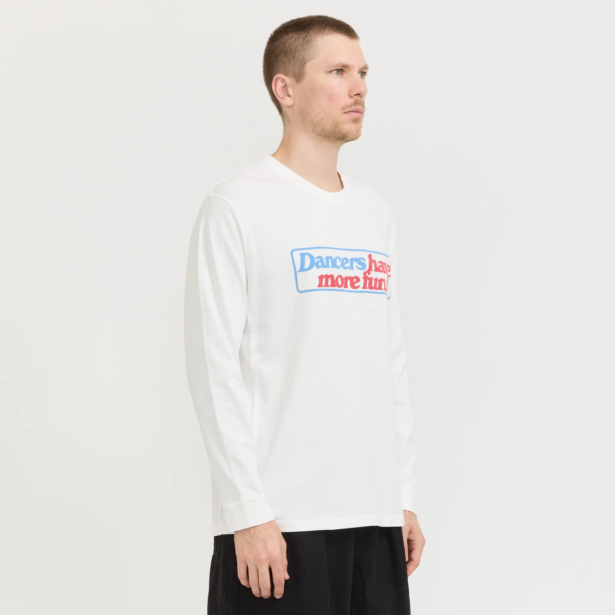 Dancers Have More Fun LS Tee Off White - Image 4