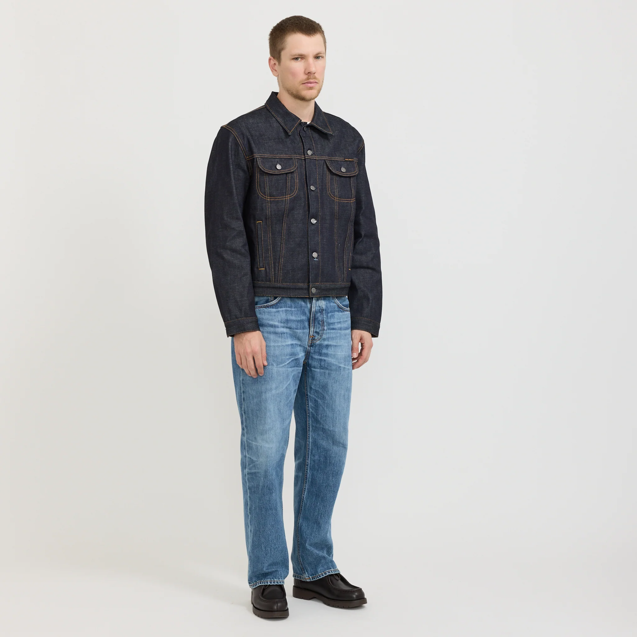 Danny Ace Selvage Denim Jacket Dry Blue - Image 2