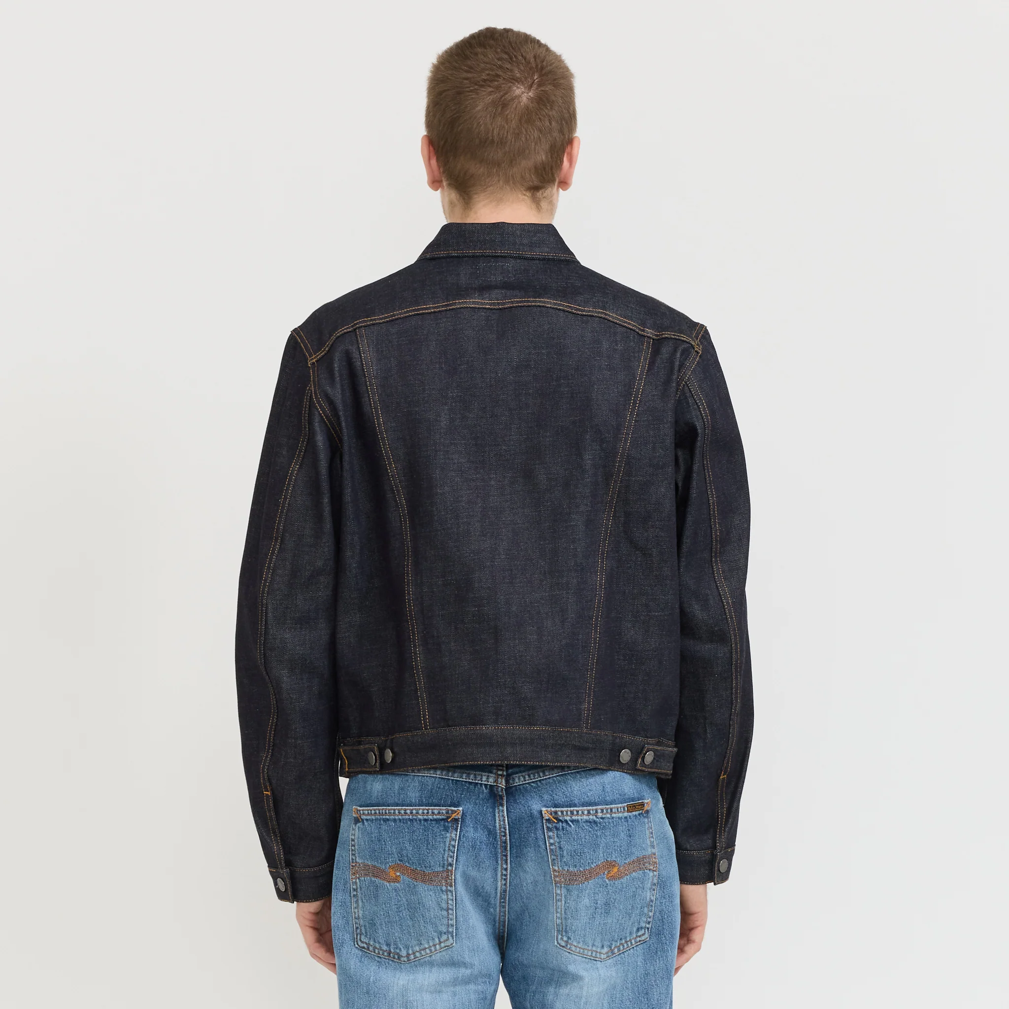 Danny Ace Selvage Denim Jacket Dry Blue - Image 4