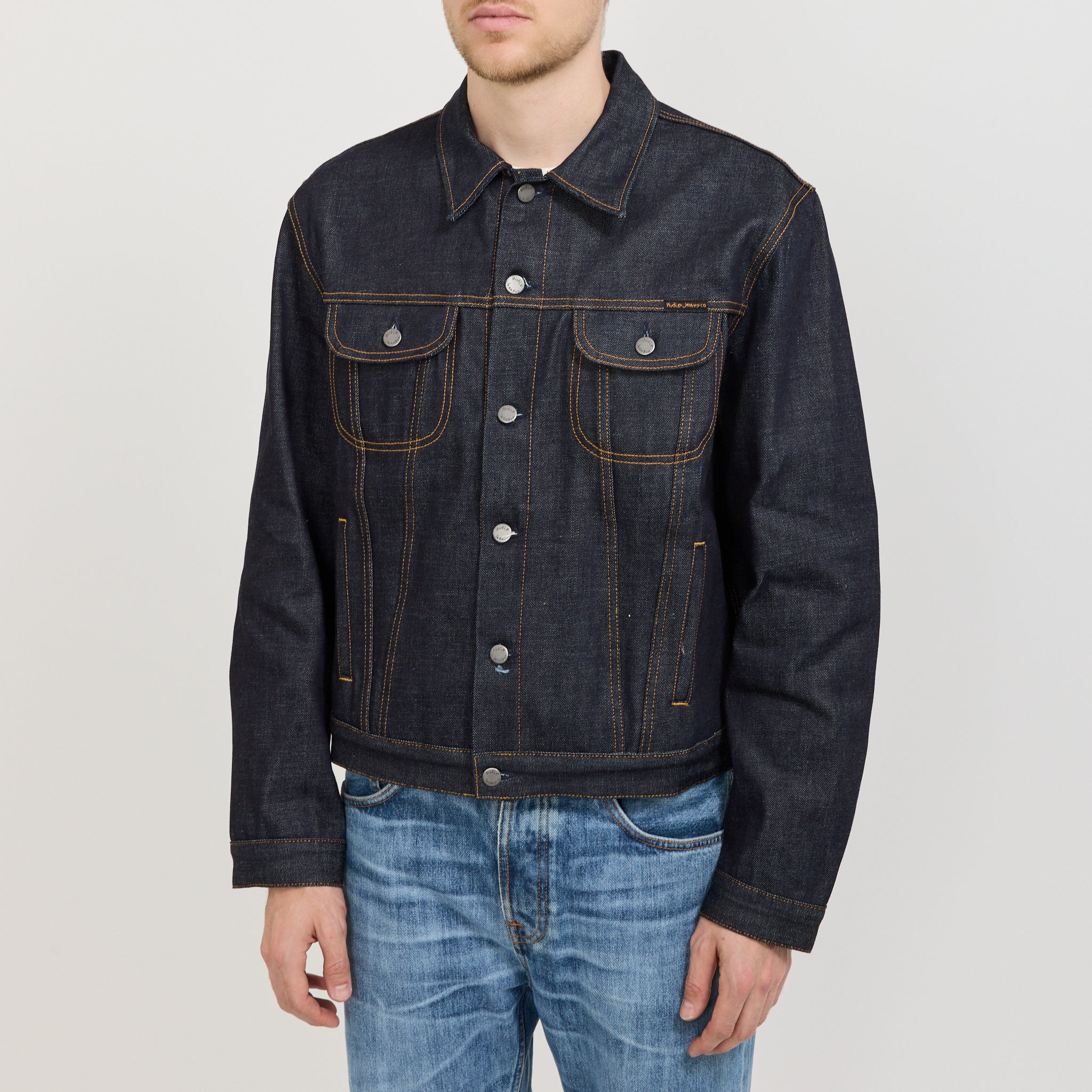 Danny Ace Selvage Denim Jacket Dry Blue - Image 5