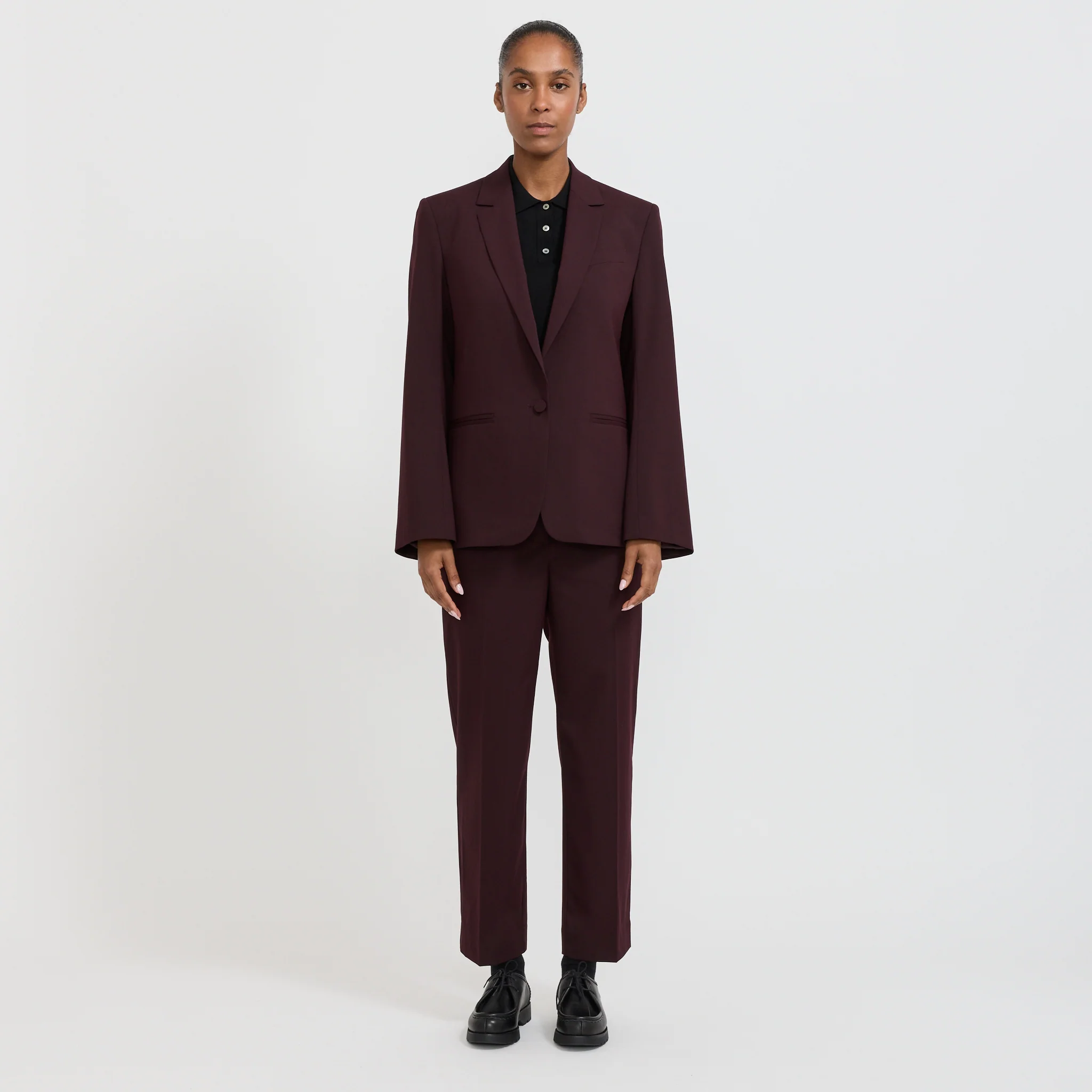 Dark Matter Trousers Everyday Suiting Plum - Image 7