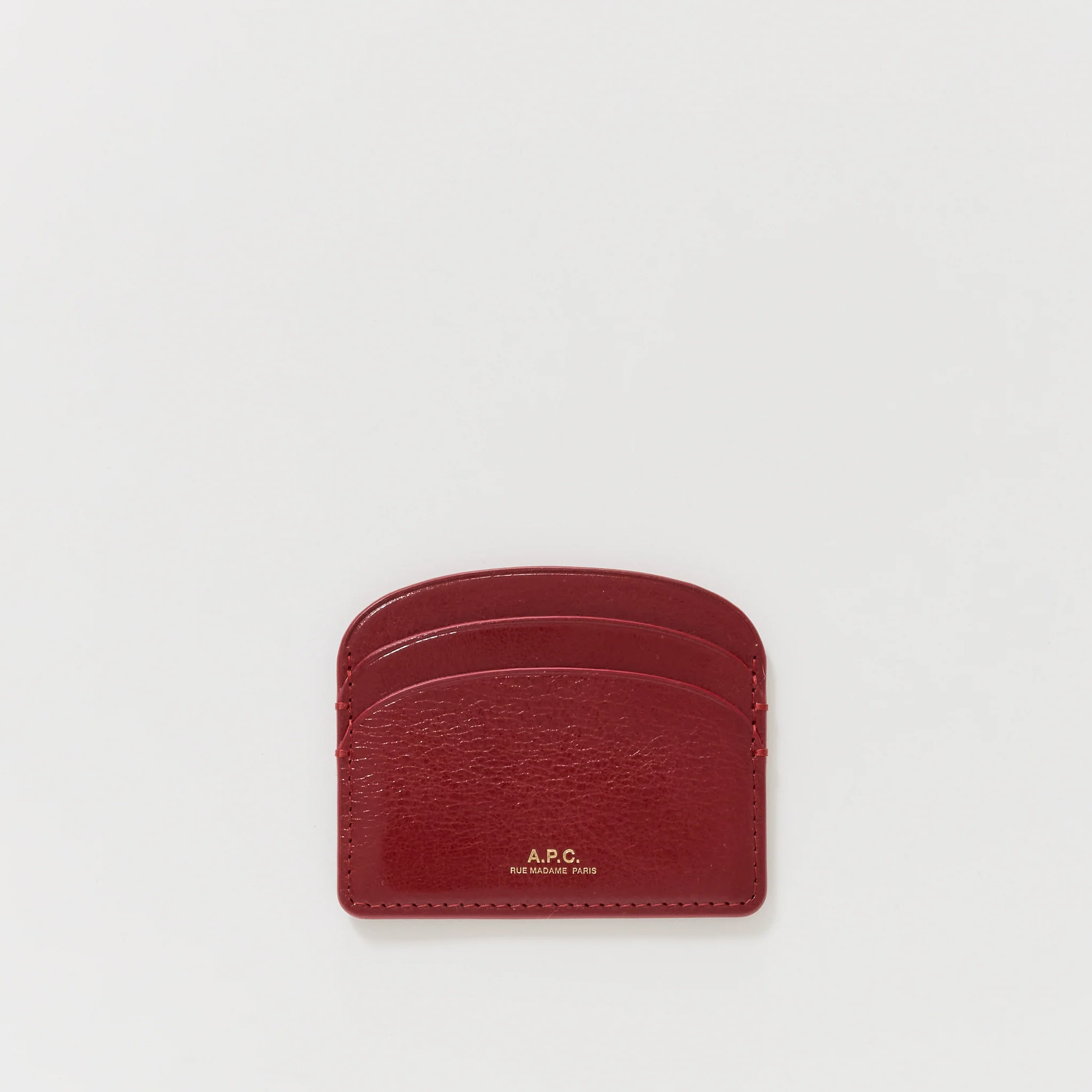 Demi Lune Card Holder Red