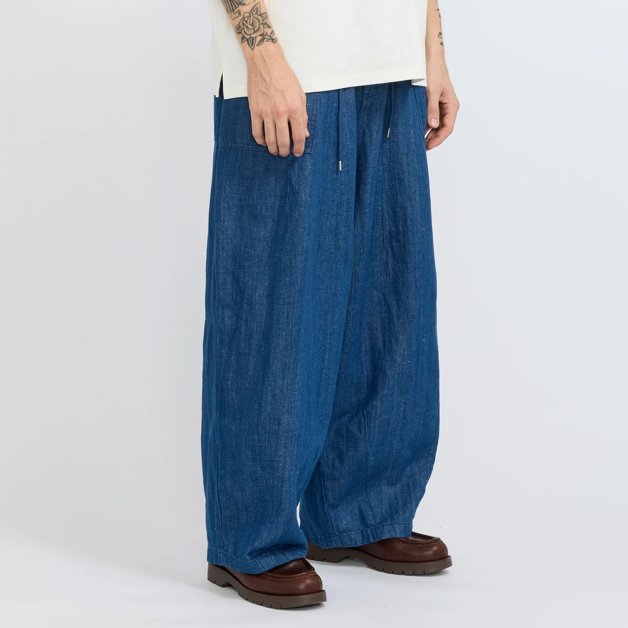 Denim Balloon Pants Blue - Image 3