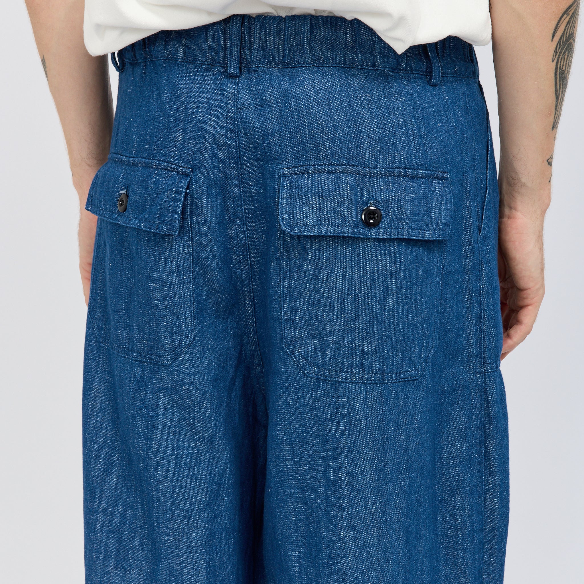 Denim Balloon Pants Blue - Image 6