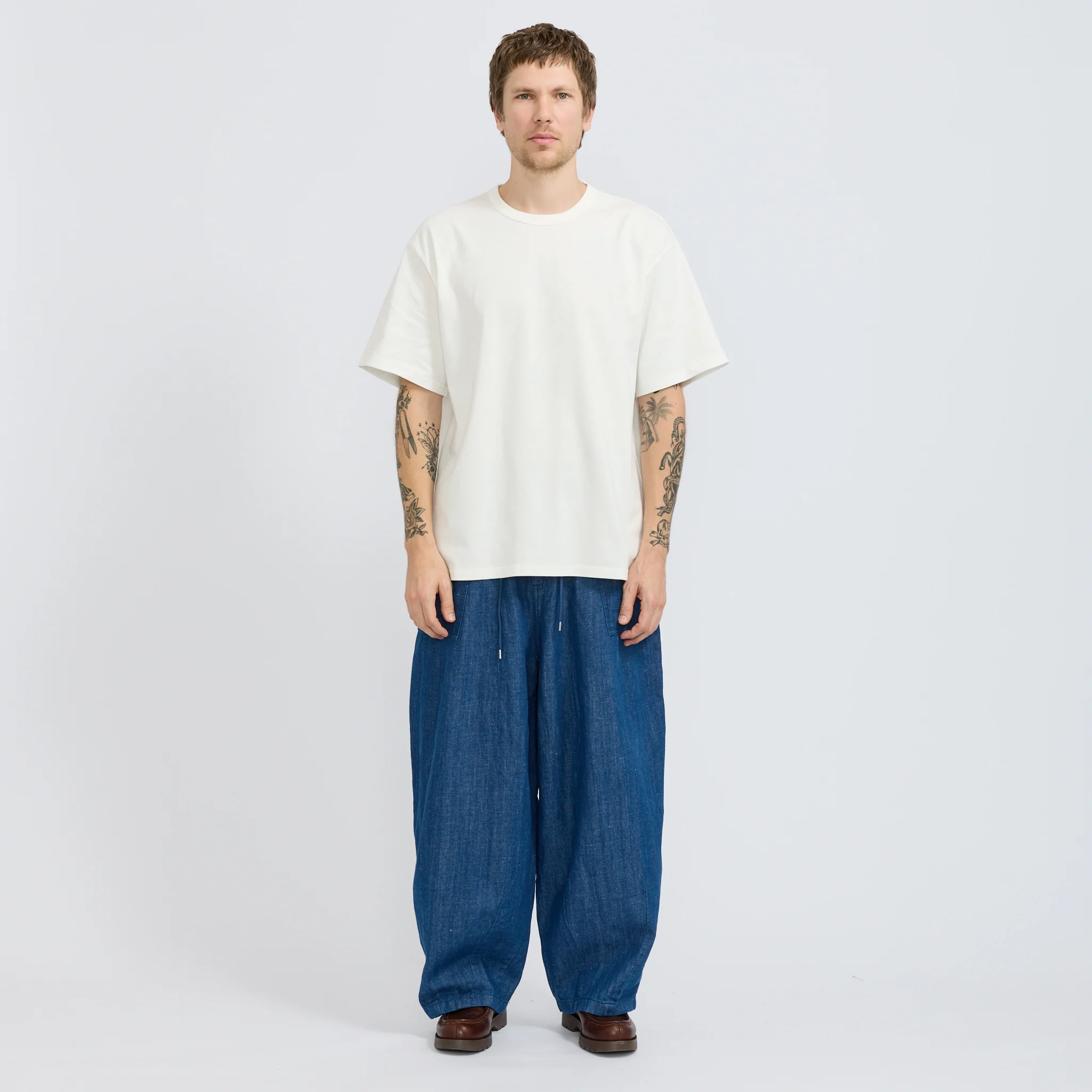 Denim Balloon Pants Blue - Image 7