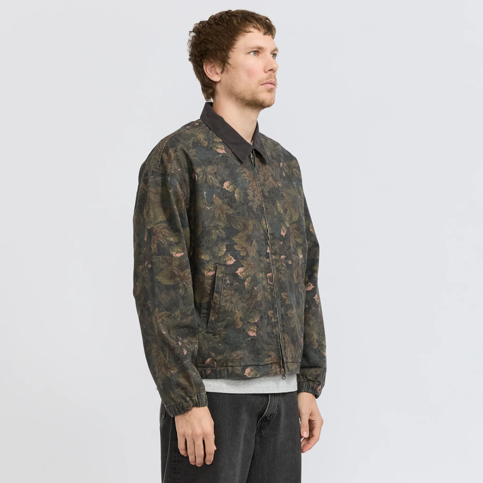 Denim Blouson Jacket Flower - Image 3