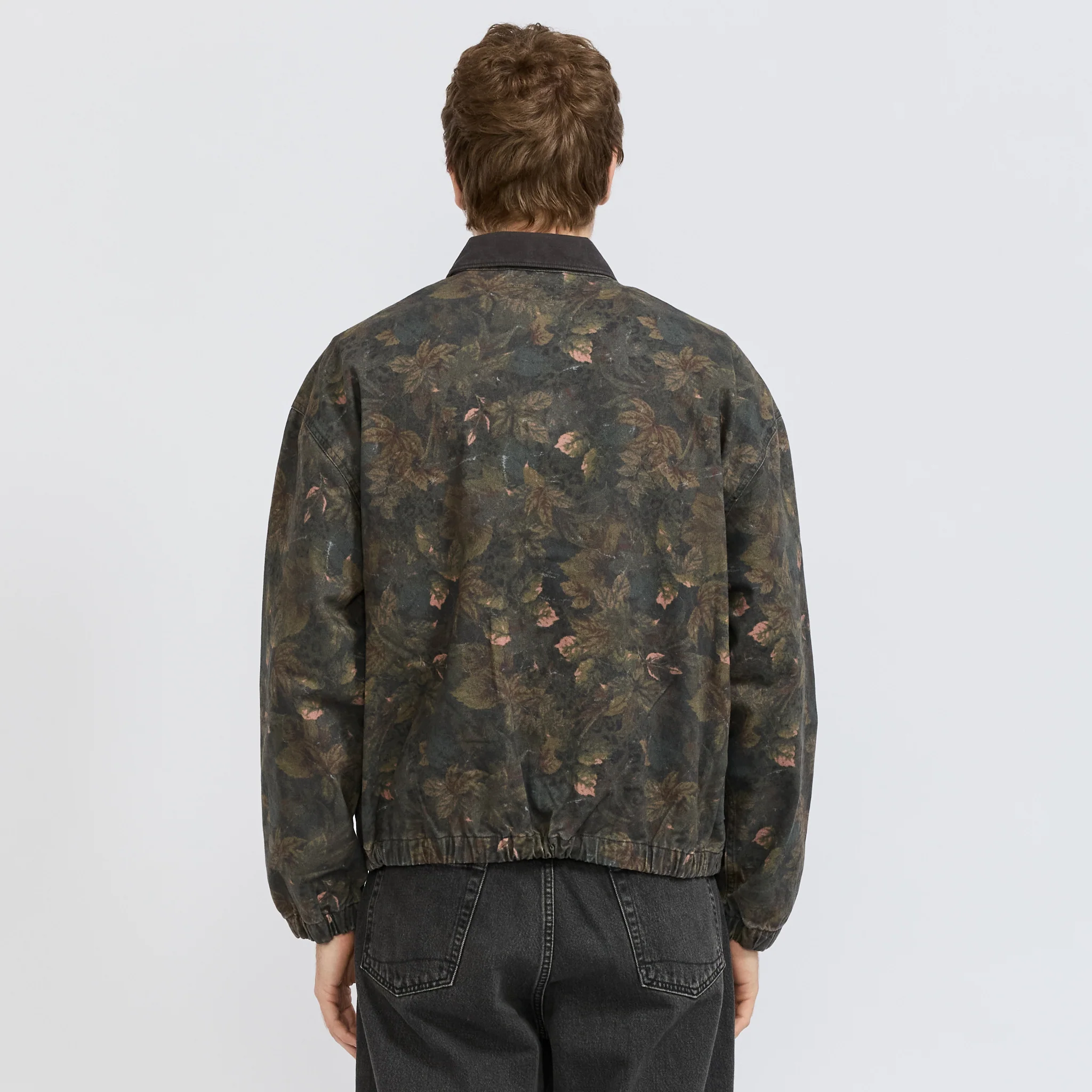 Denim Blouson Jacket Flower - Image 4