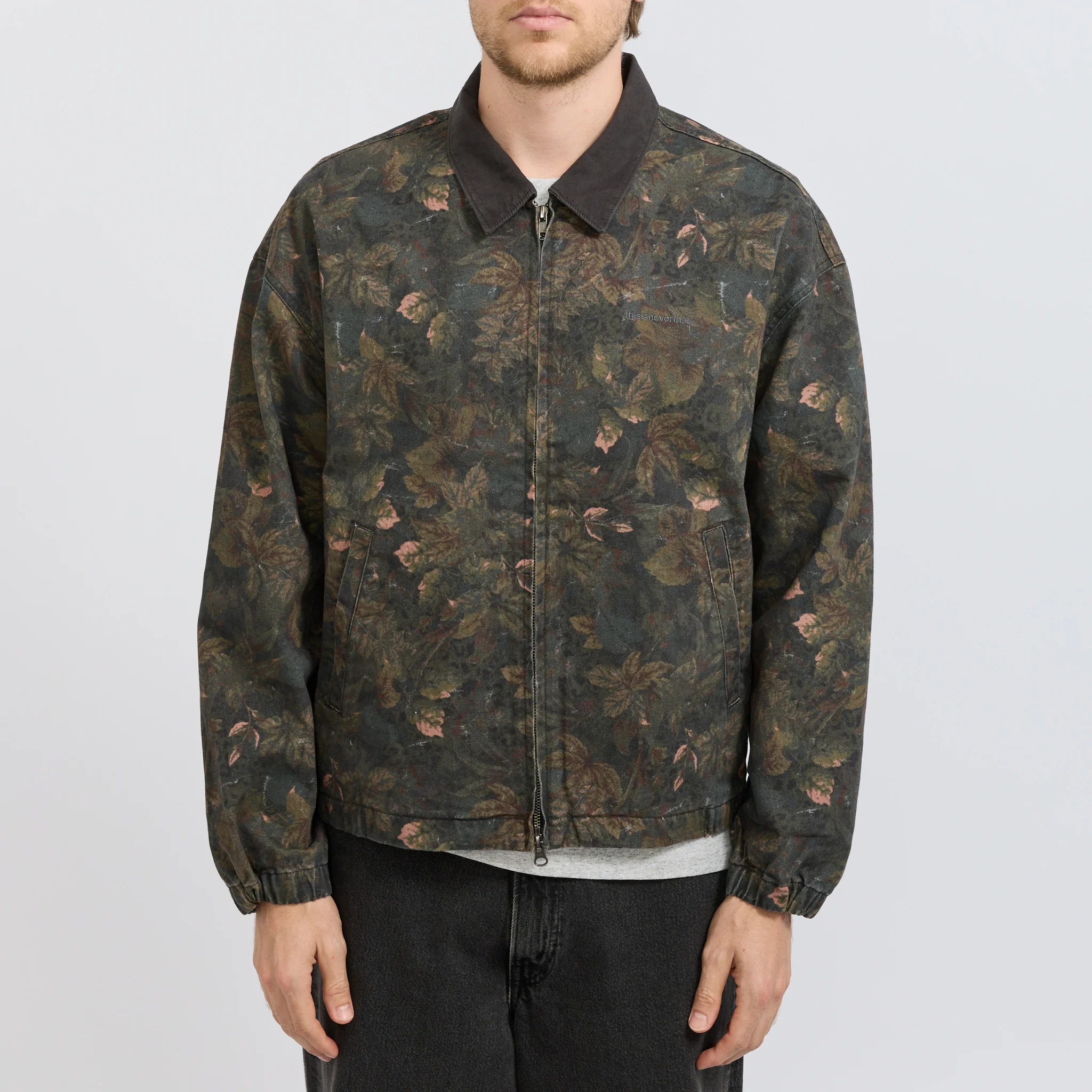 Denim Blouson Jacket Flower - Image 5