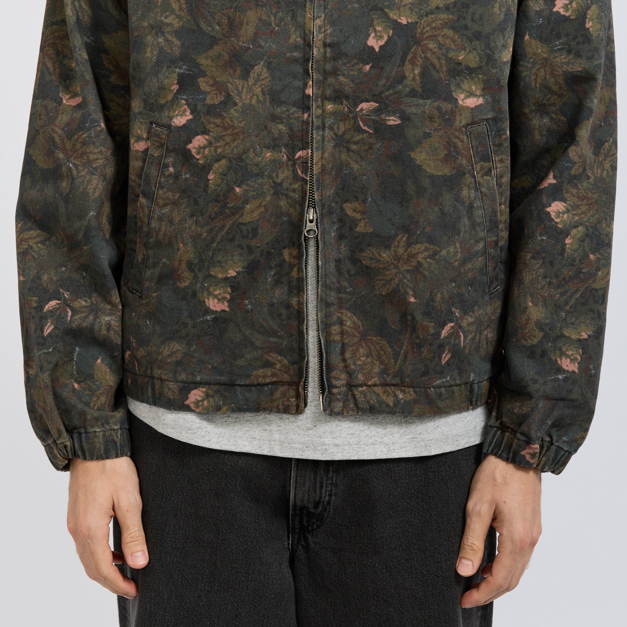 Denim Blouson Jacket Flower - Image 6