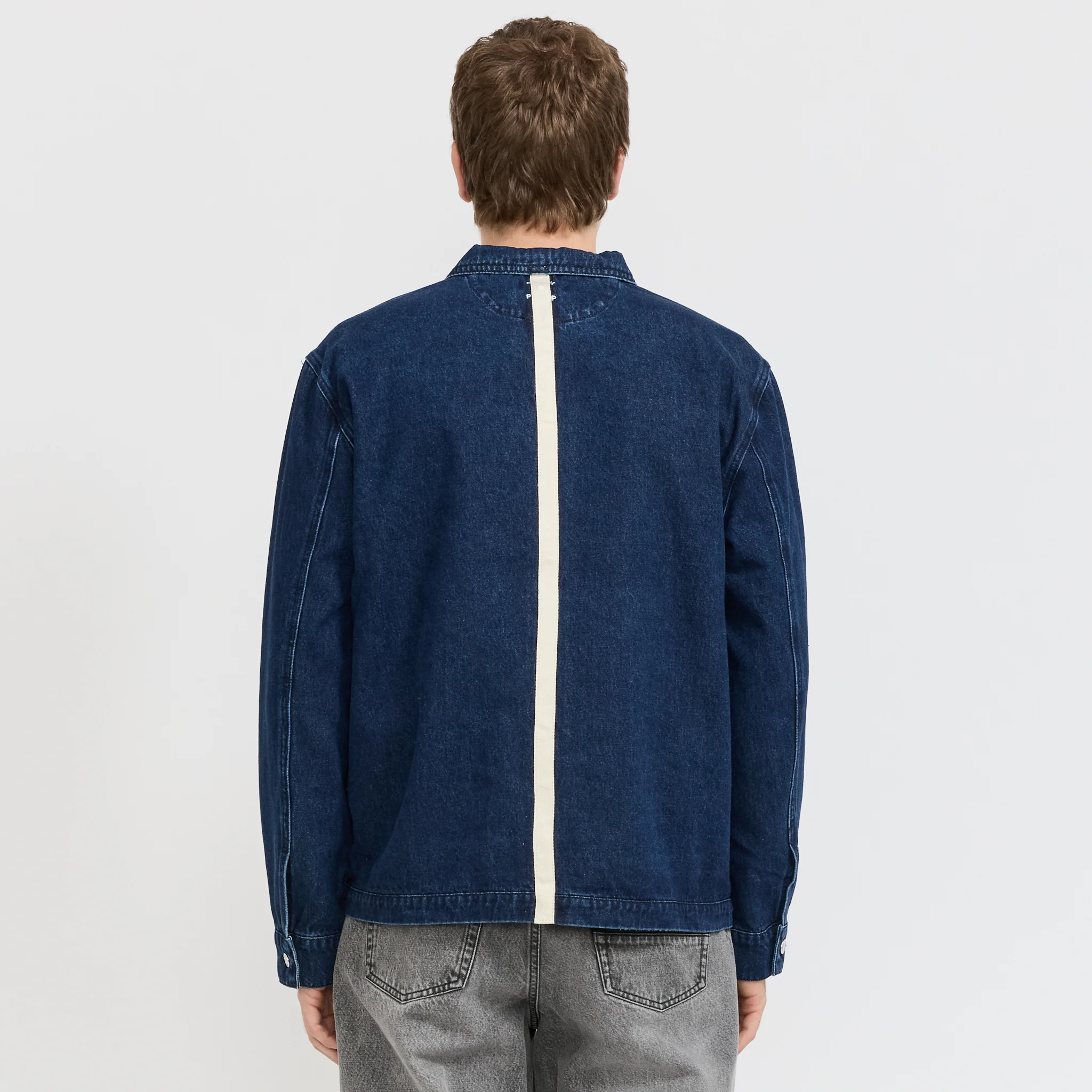 Denim Full Zip Jacket Rinsed Denim - Image 4