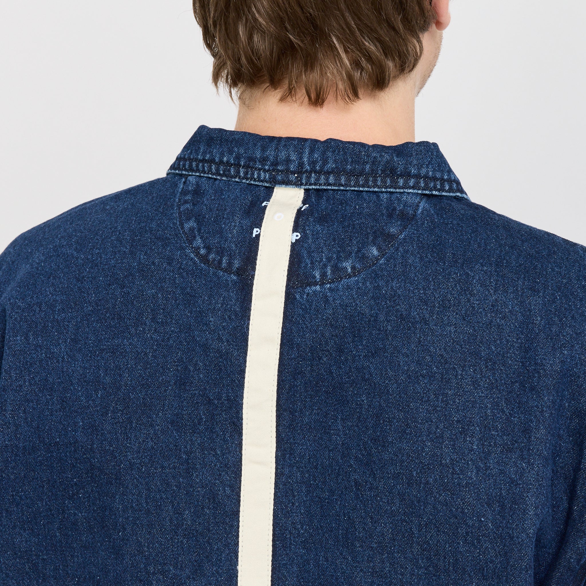 Denim Full Zip Jacket Rinsed Denim - Image 7