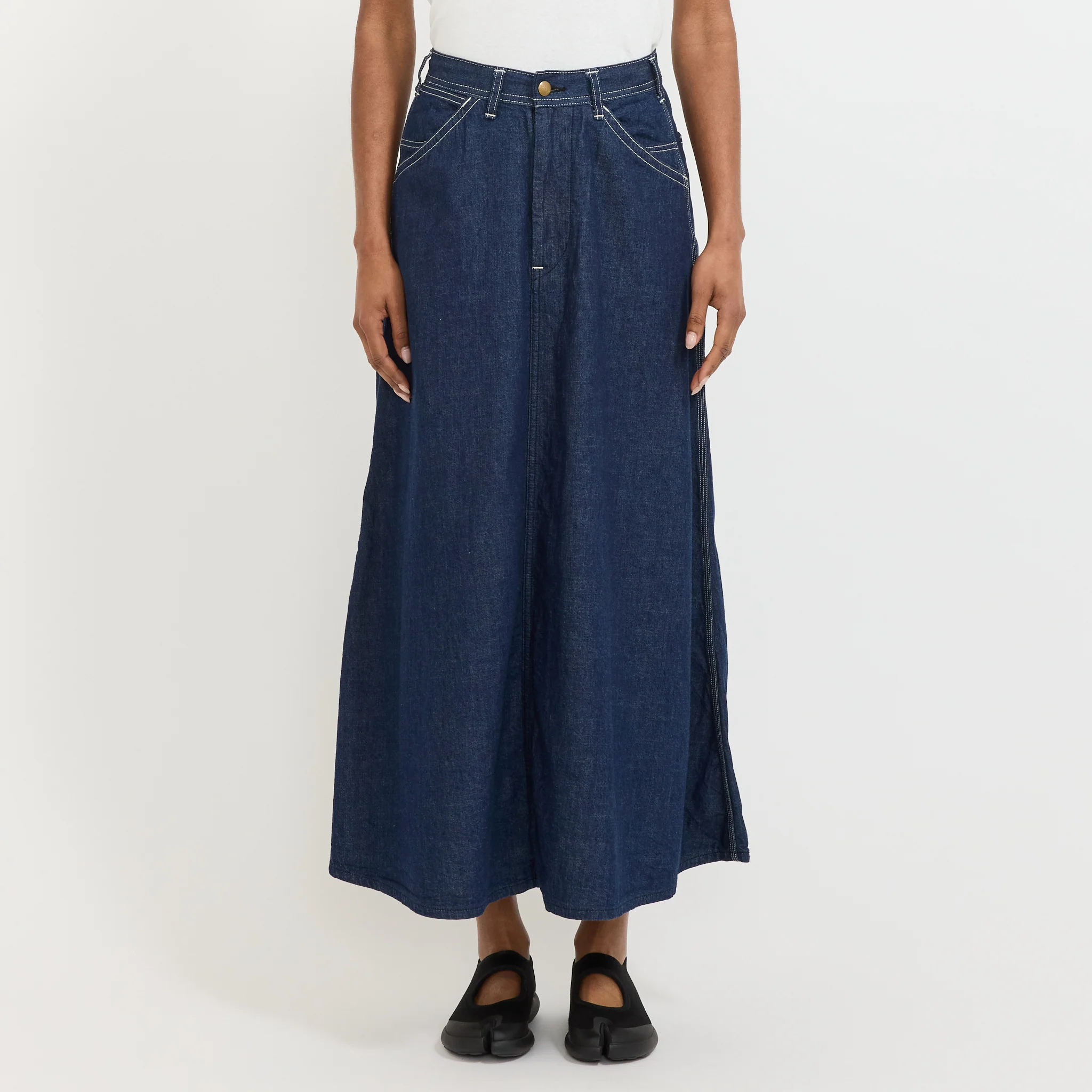 Denim Painter Long Skirt