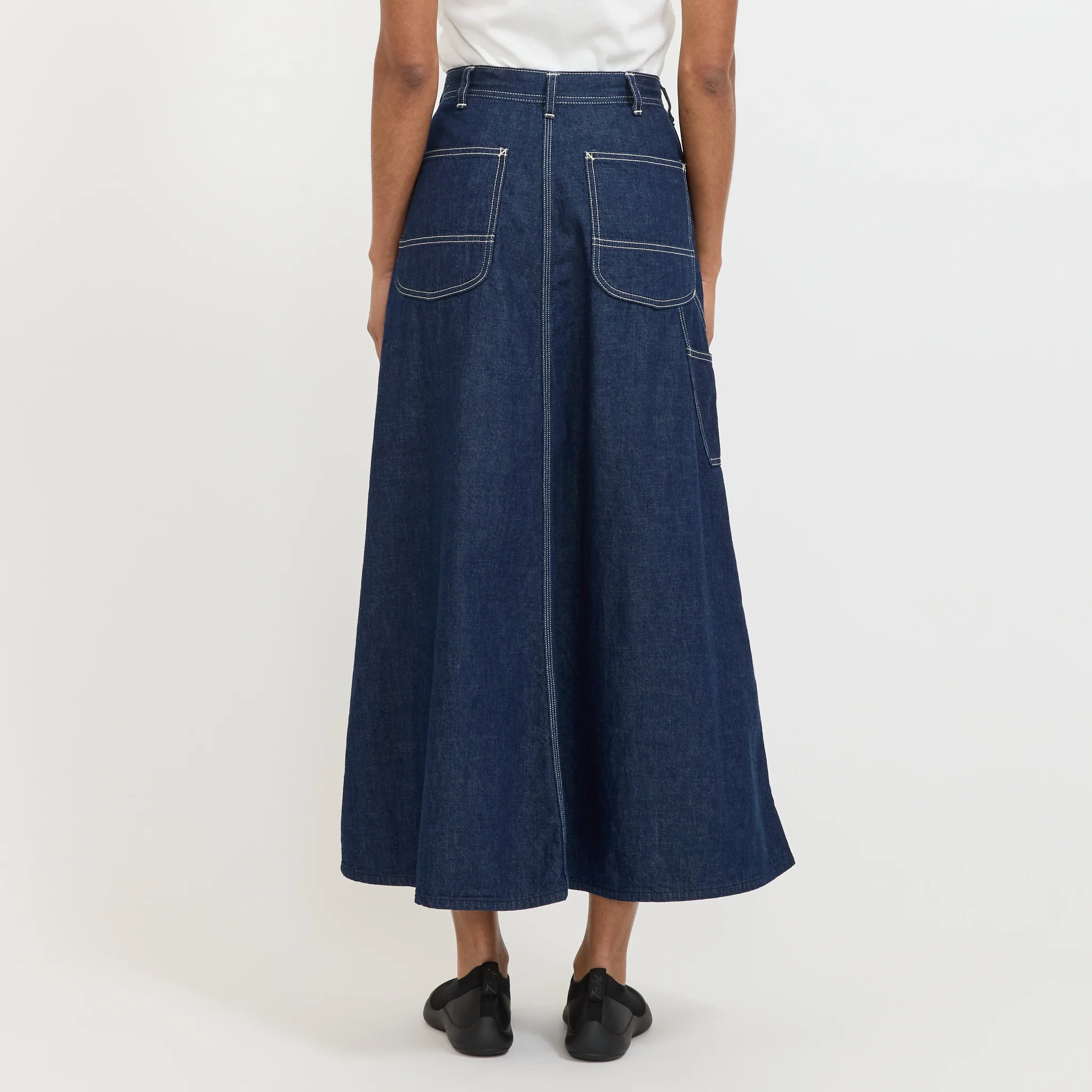 Denim Painter Long Skirt - Image 4