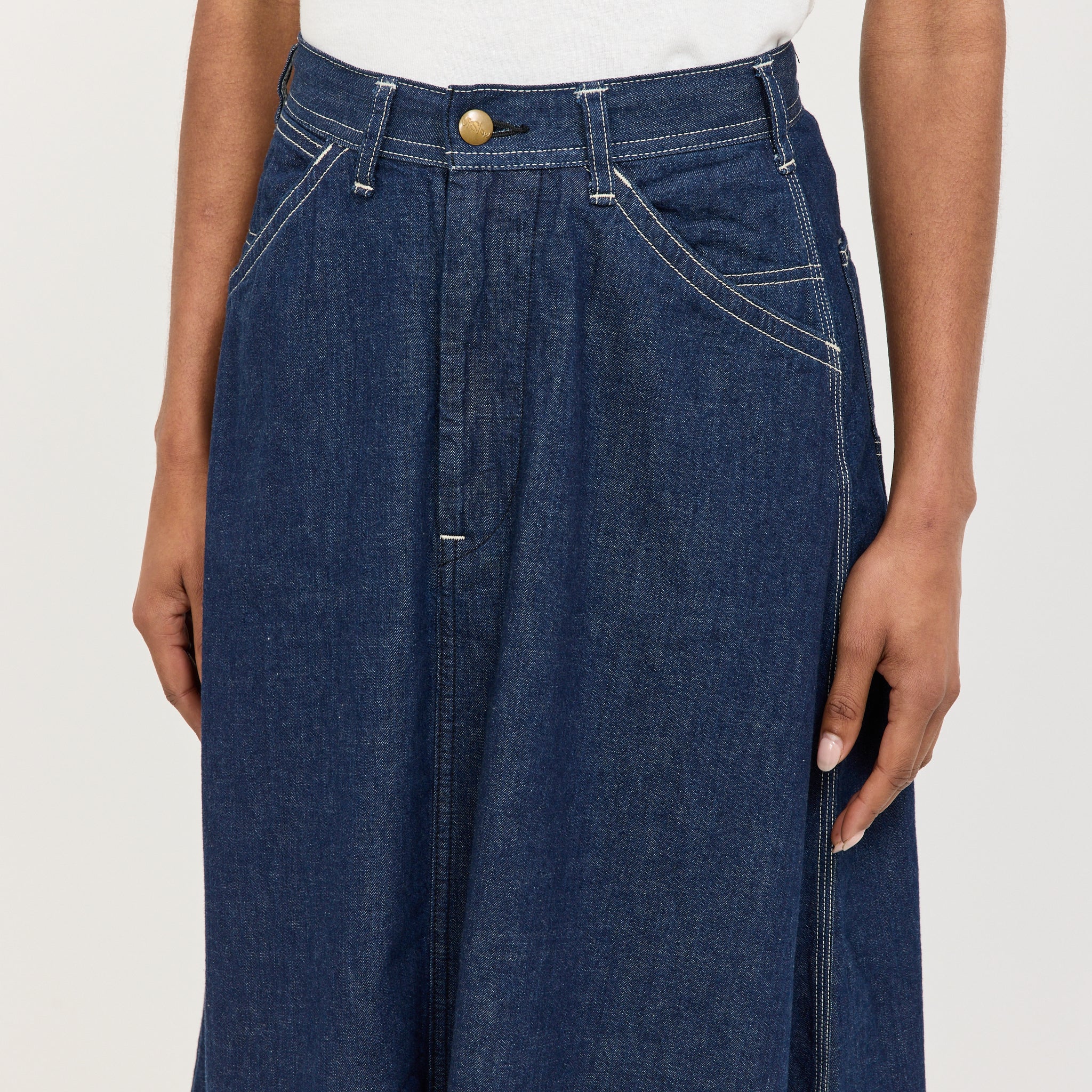 Denim Painter Long Skirt - Image 5