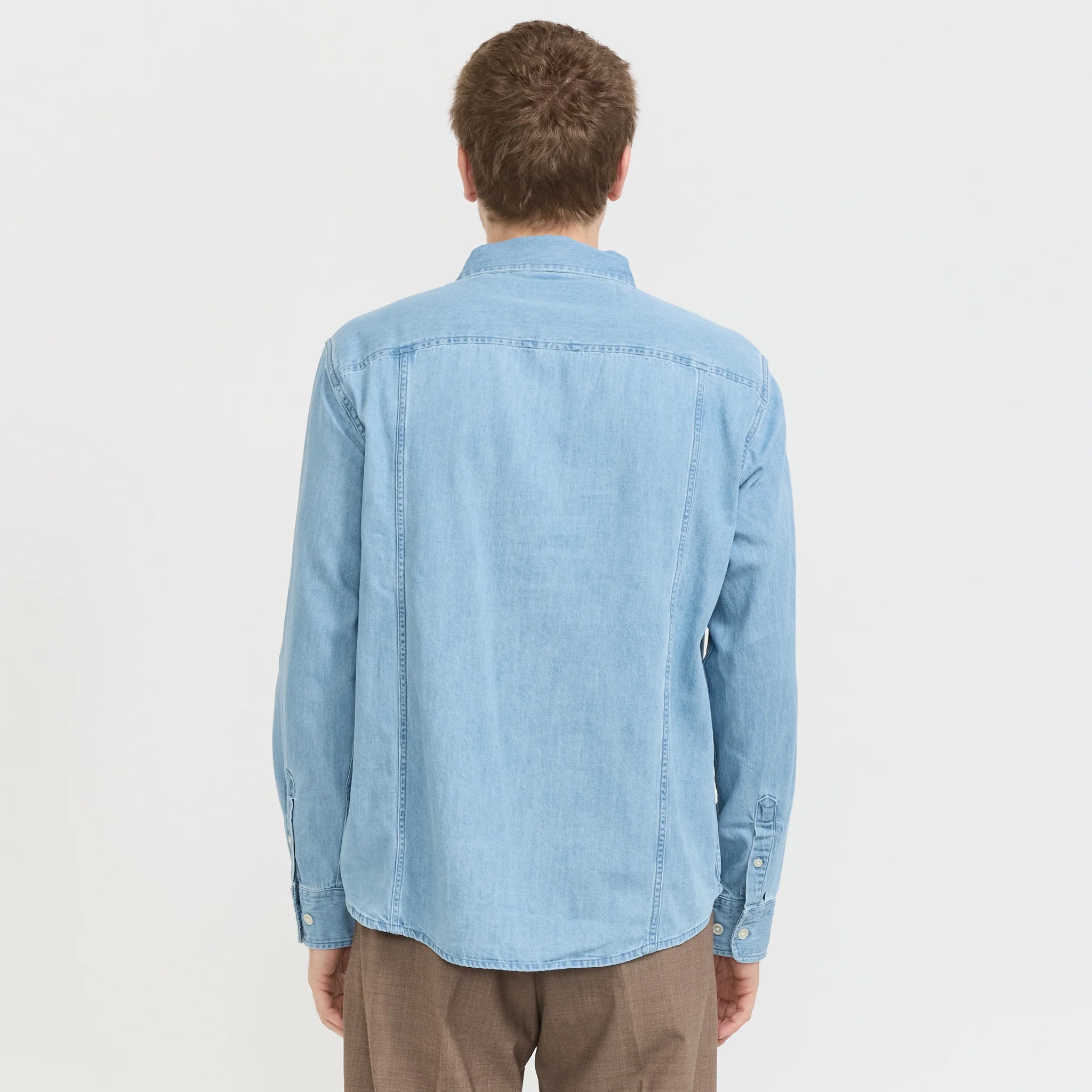 Denim Shirt LS Indigo - Image 4