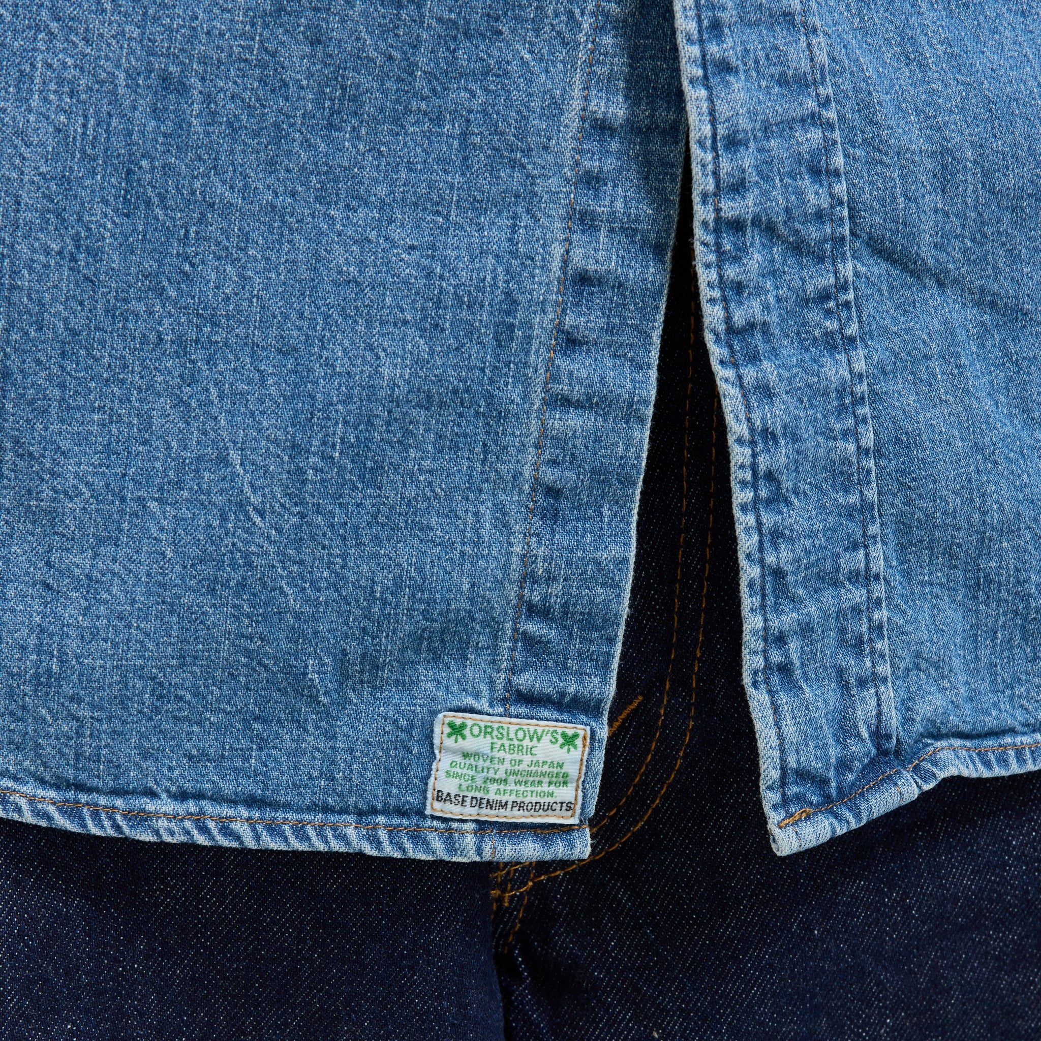 Denim Western Shirt Denim Used - Image 7
