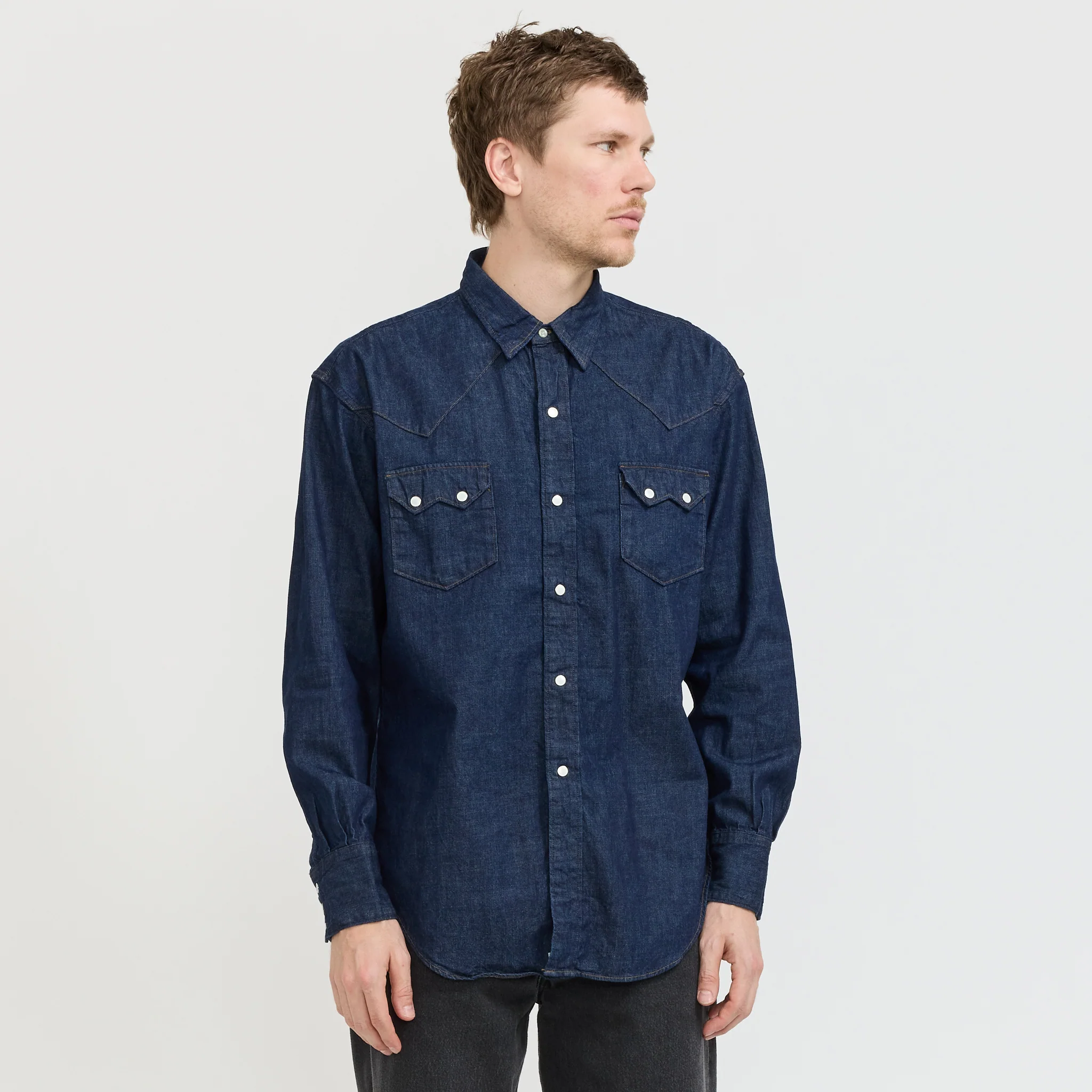 Denim Western Shirt One Wash