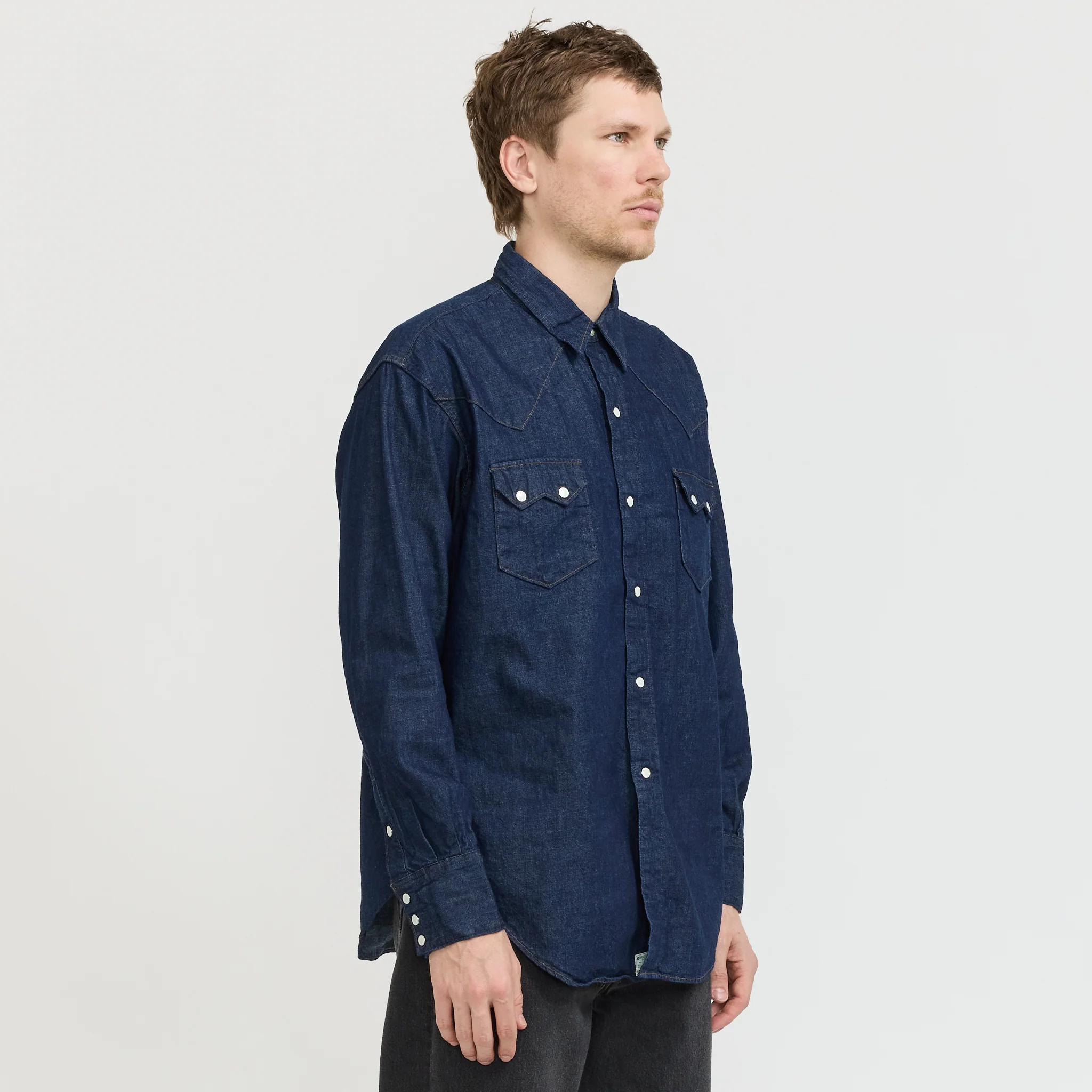 Denim Western Shirt One Wash - Image 3