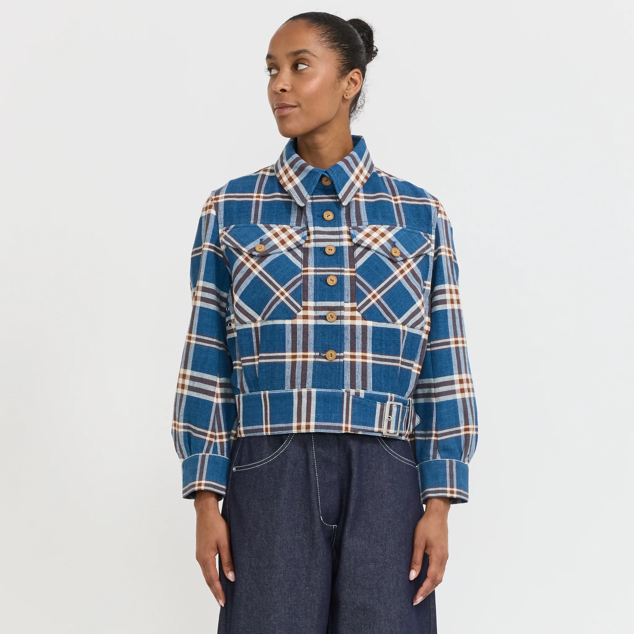 Despatch Jacket Indigo Check