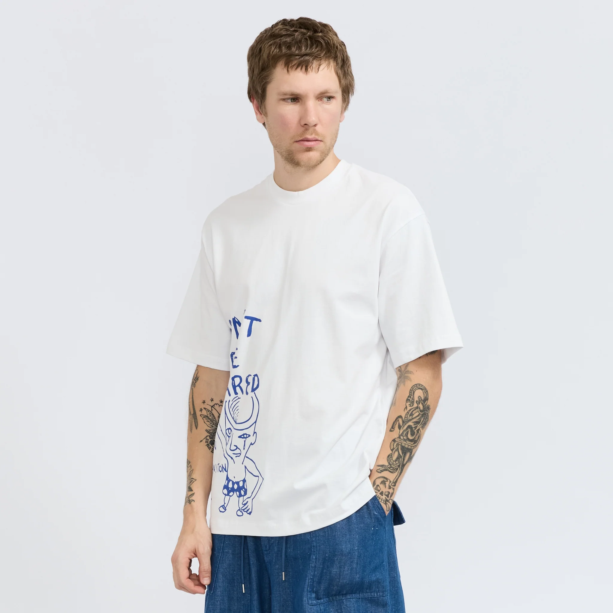 Don't Be Scared Tee White